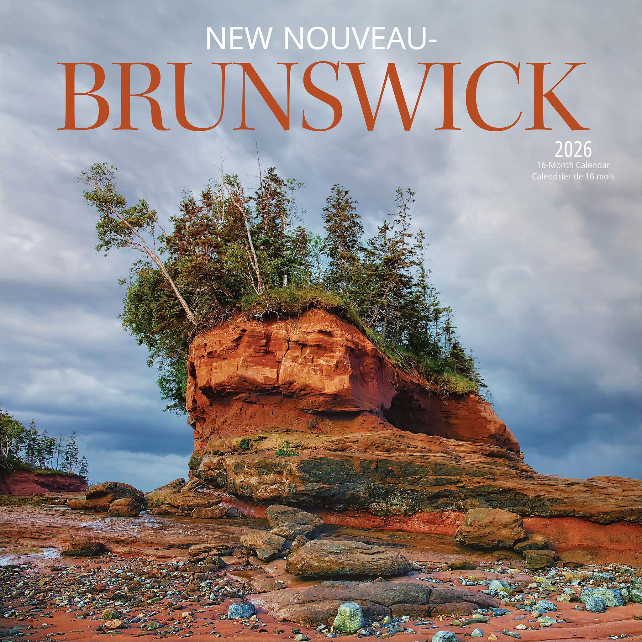 Calendrier mural du Nouveau-Brunswick 2026