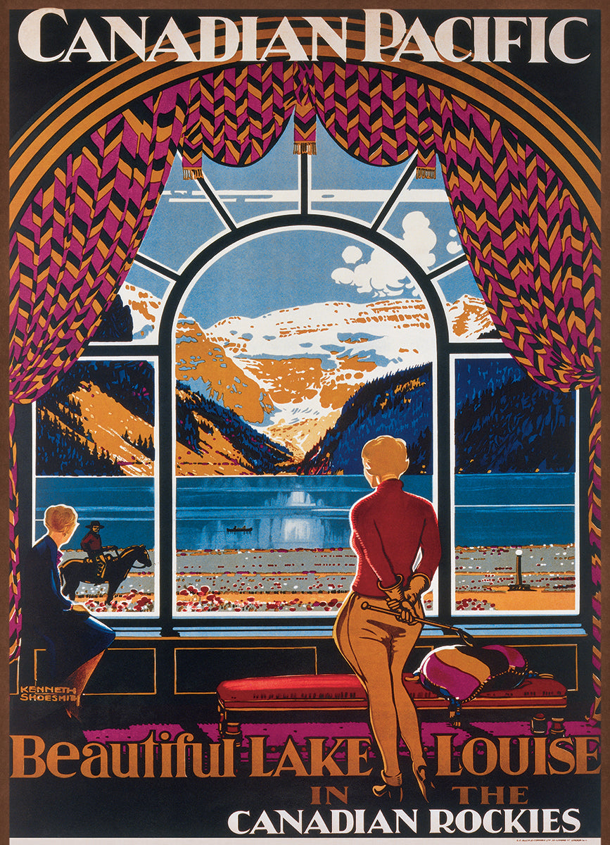 Beautiful Lake Louise Canadian Pacific Rail 1000 Piece Puzzle - Online Only