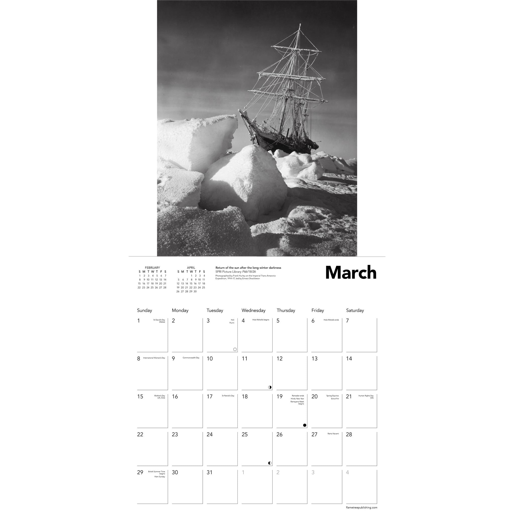 The Polar Museum 2026 Wall Calendar - Online Only