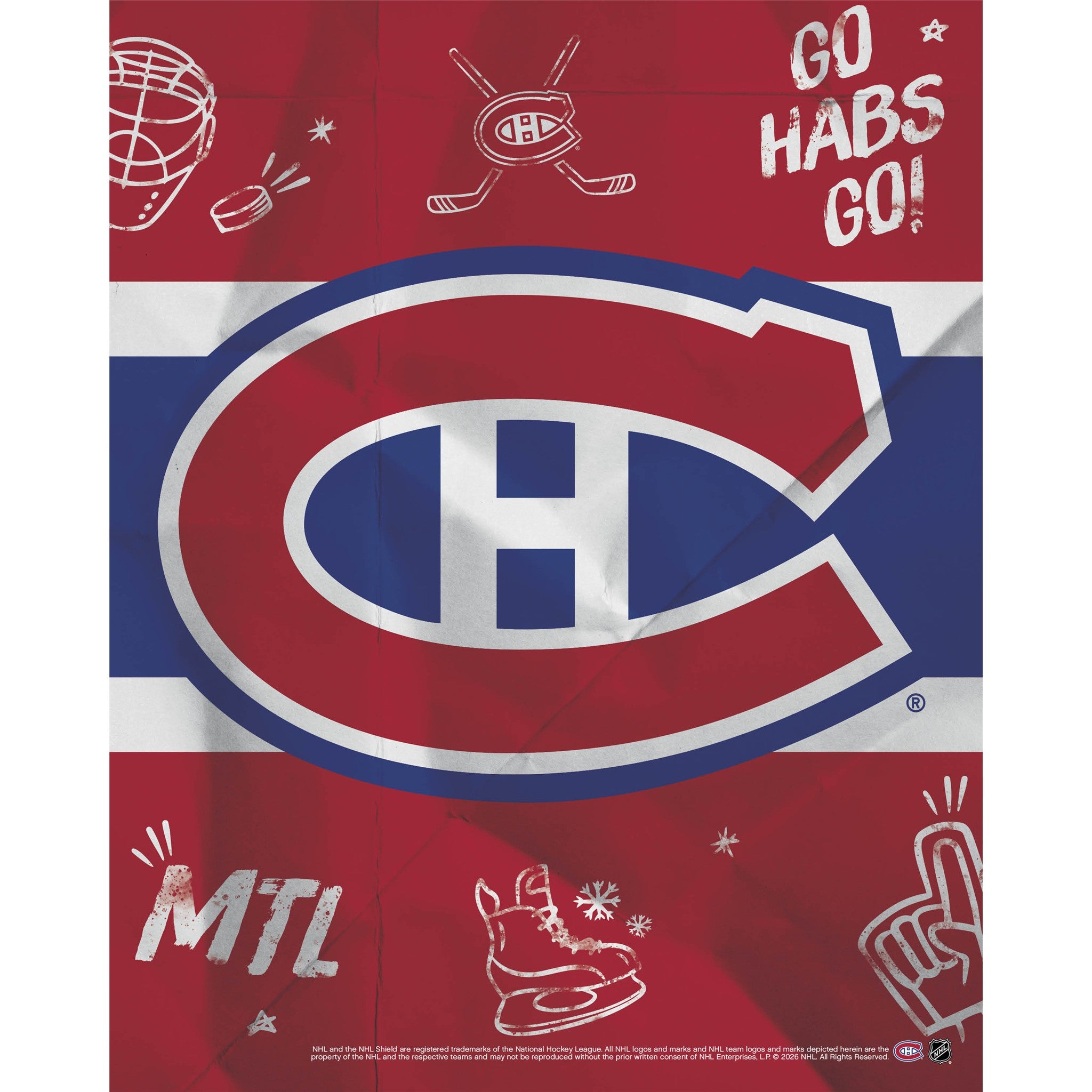 NHL Montreal Canadiens Exclusive with Print 2027 Wall Calendar