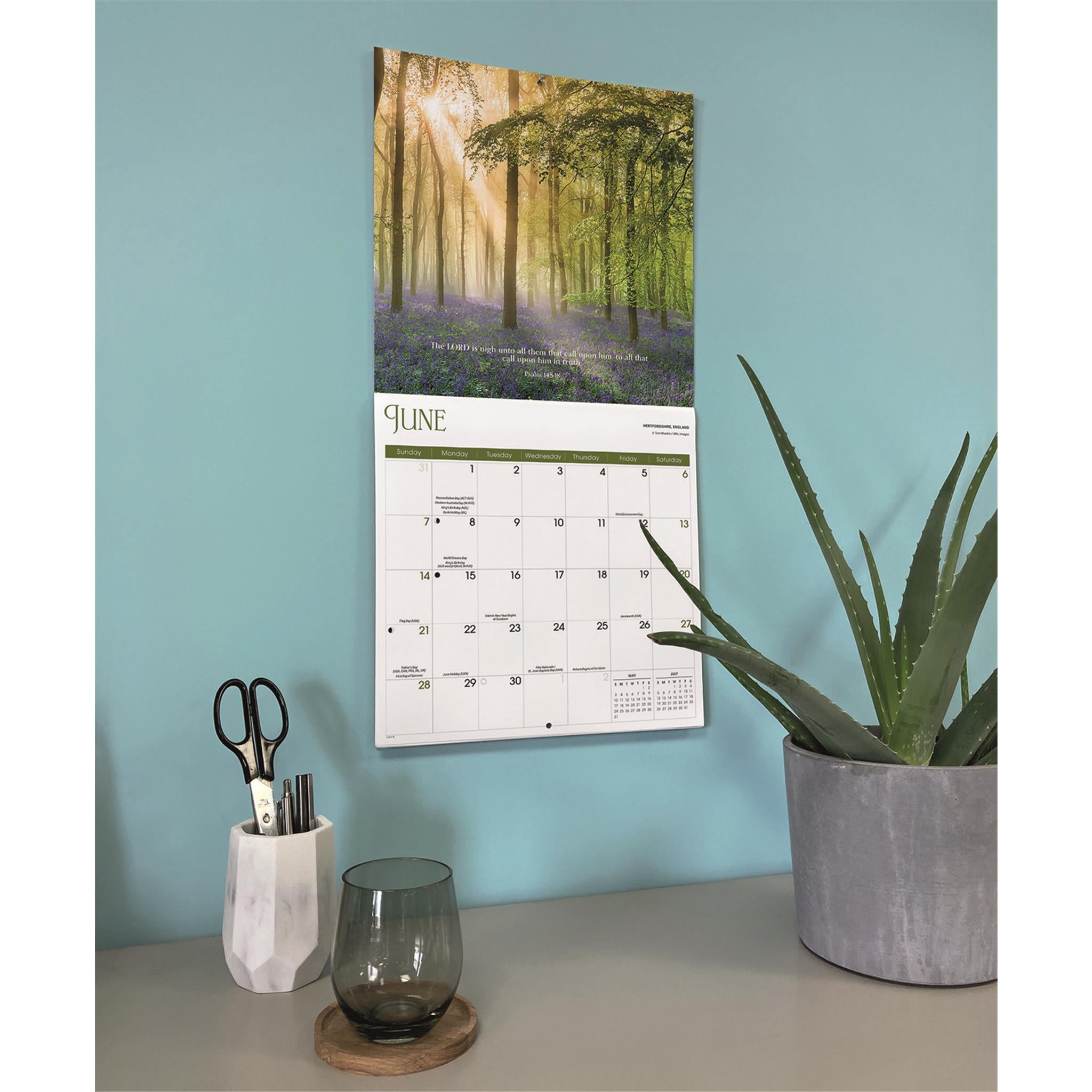 Calendrier mural des Psaumes 2026