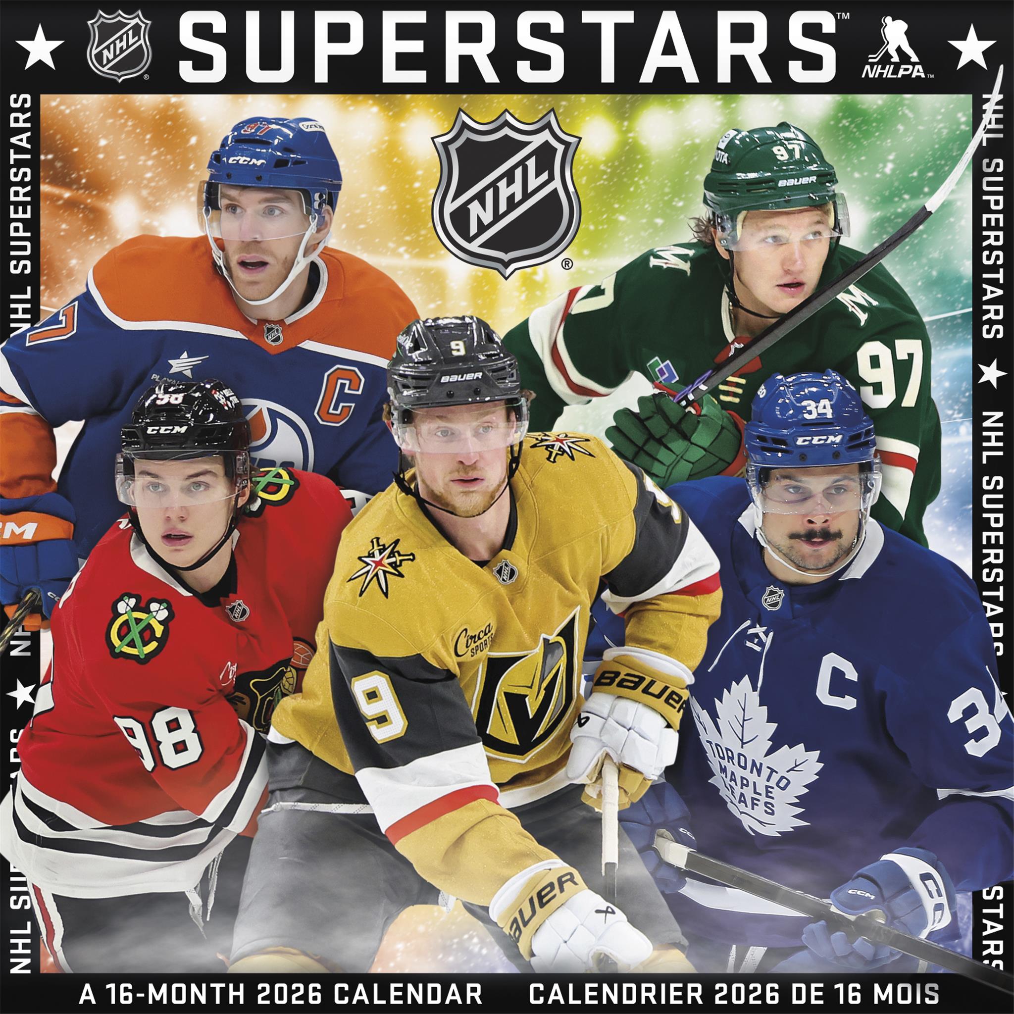 Mini-calendrier bilingue des superstars de la LNH 2026
