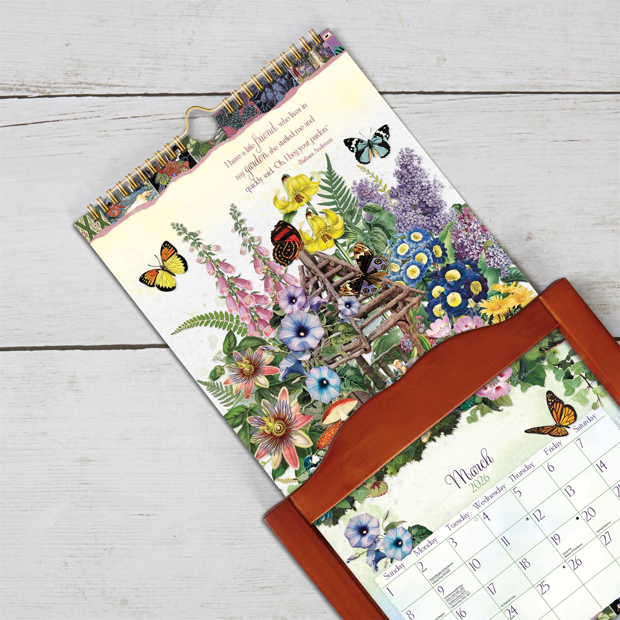 Garden Botanicals 2026 Slim Calendar - Online Only