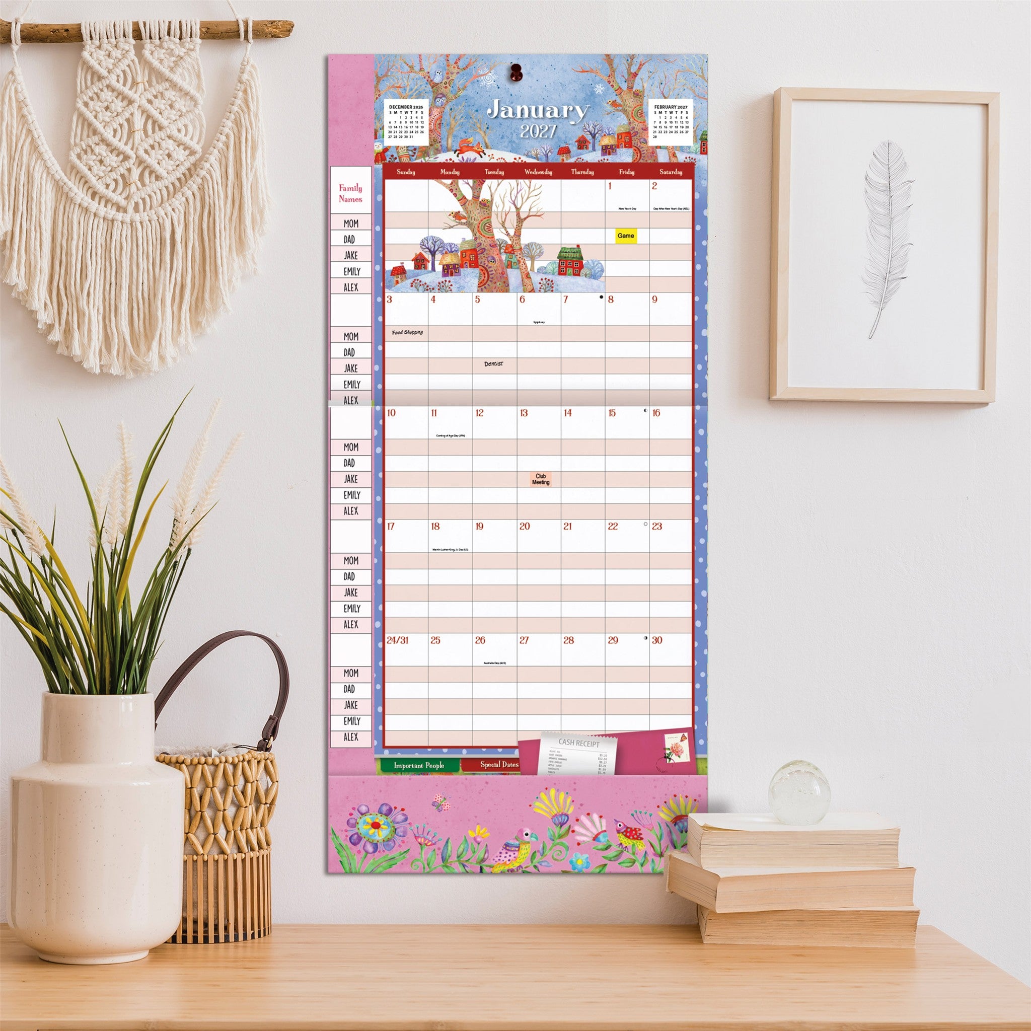 Calendrier mural Simply Grateful Plan-It 2027 – Exclusivité en ligne
