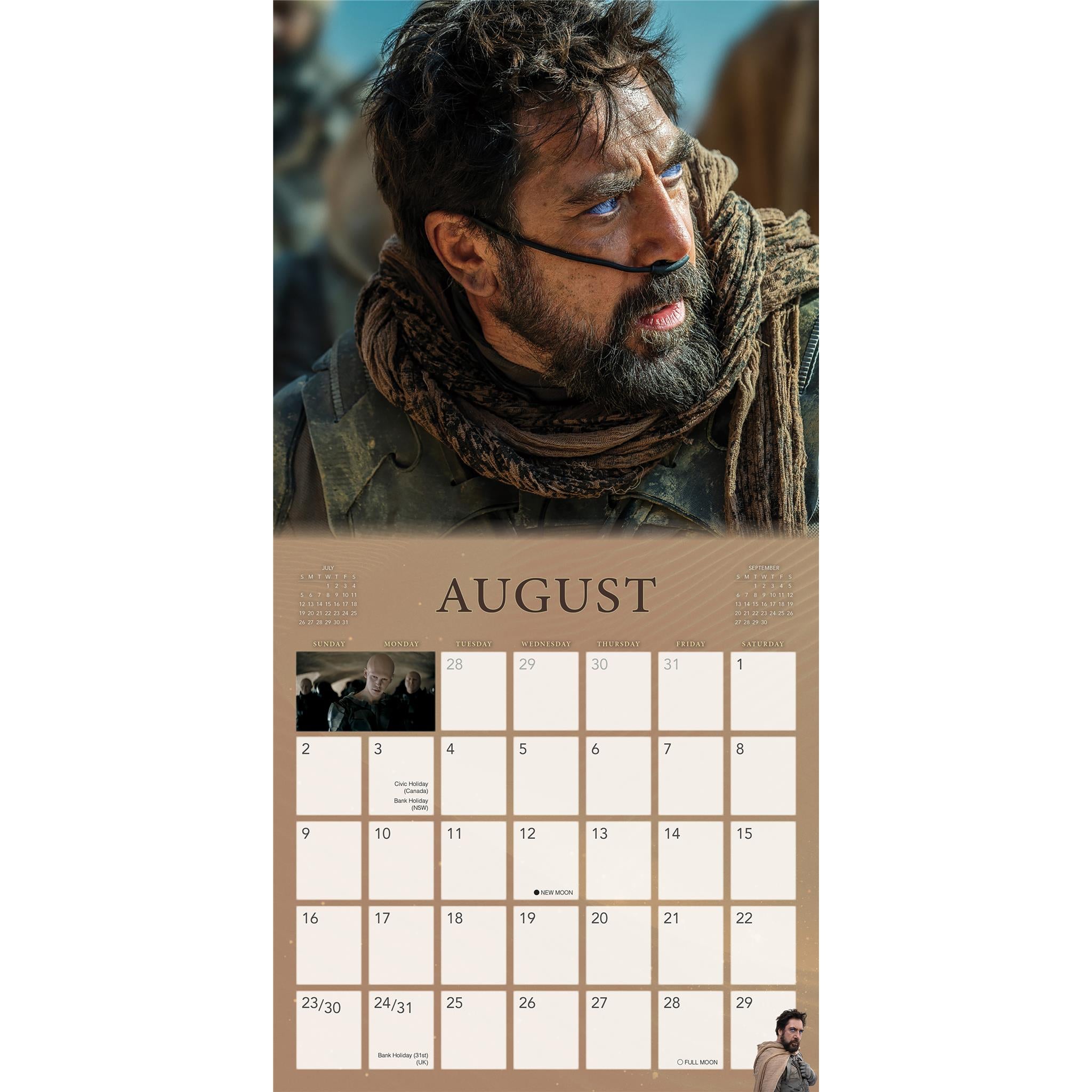 Calendrier mural DUNE 2026