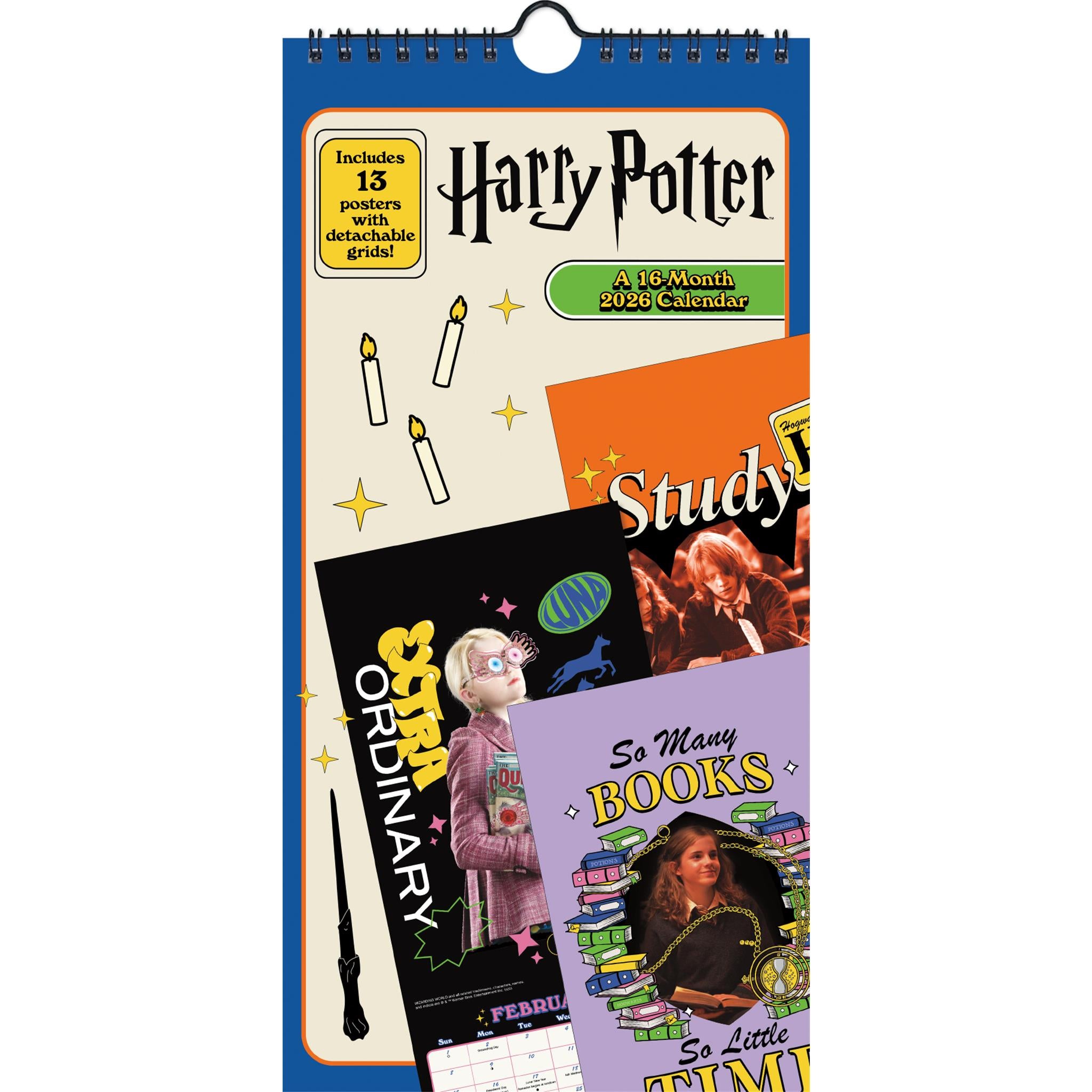 Calendrier mini-poster Harry Potter 2026 - Disponible uniquement en ligne