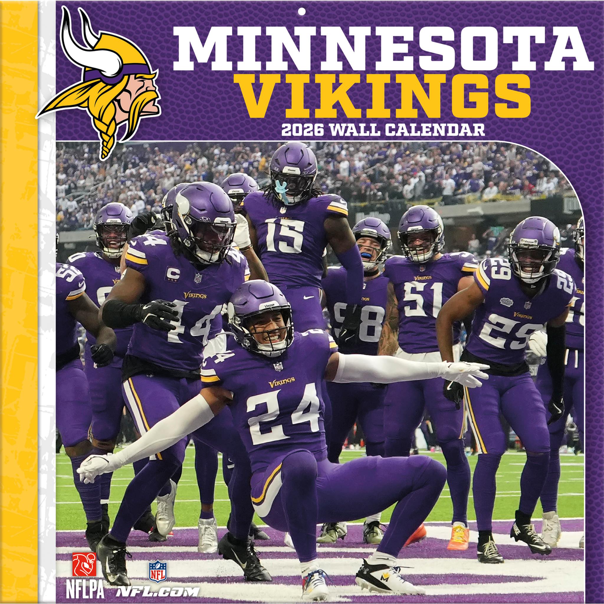 Calendrier mural NFL Minnesota Vikings 2026