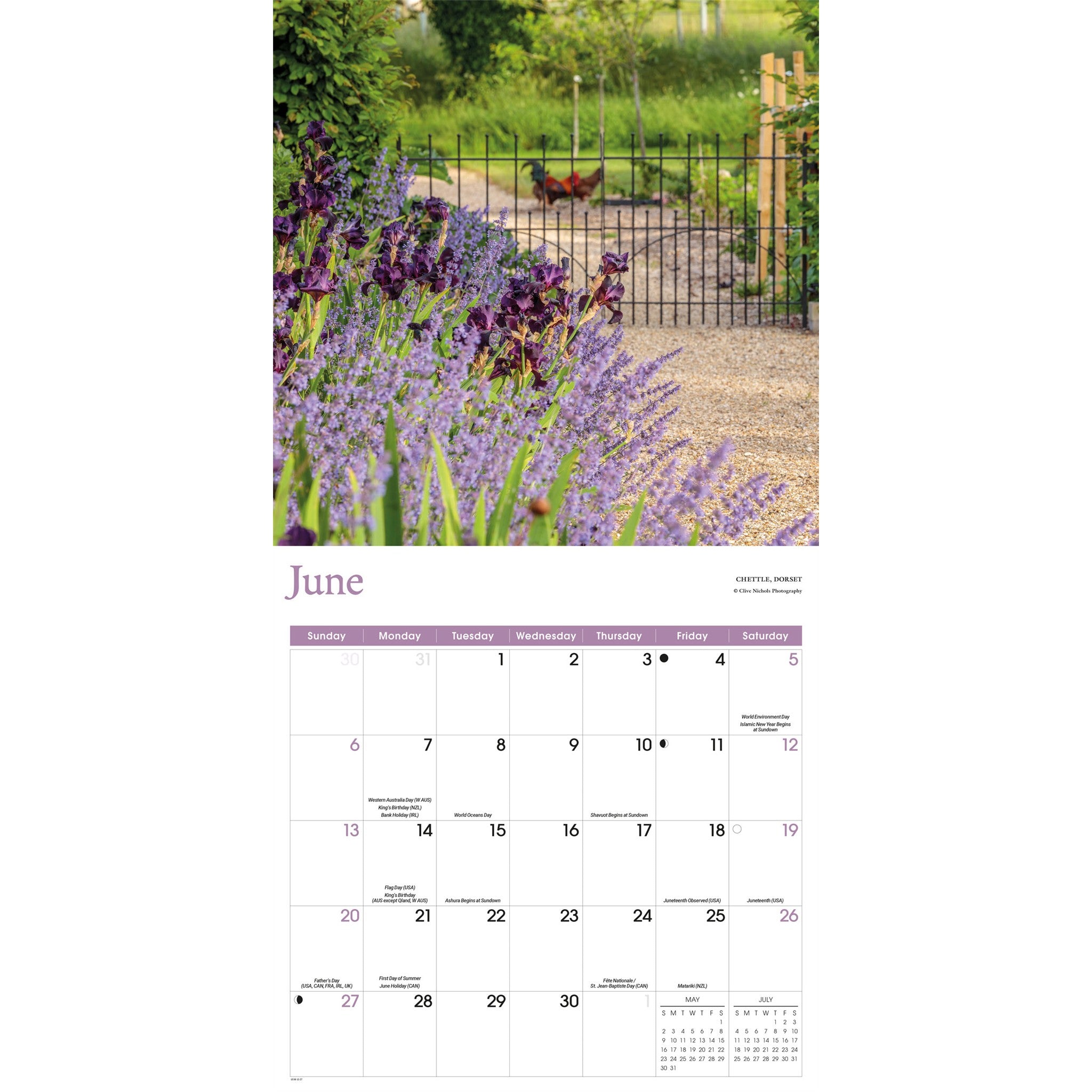 Country Gardens 2027 Wall Calendar