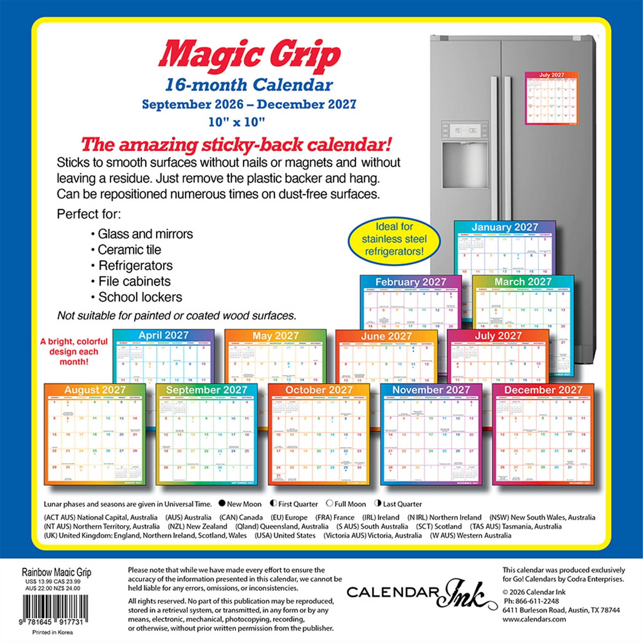 Rainbow Magic Grip Exclusive 2026-2027 Mini Calendar