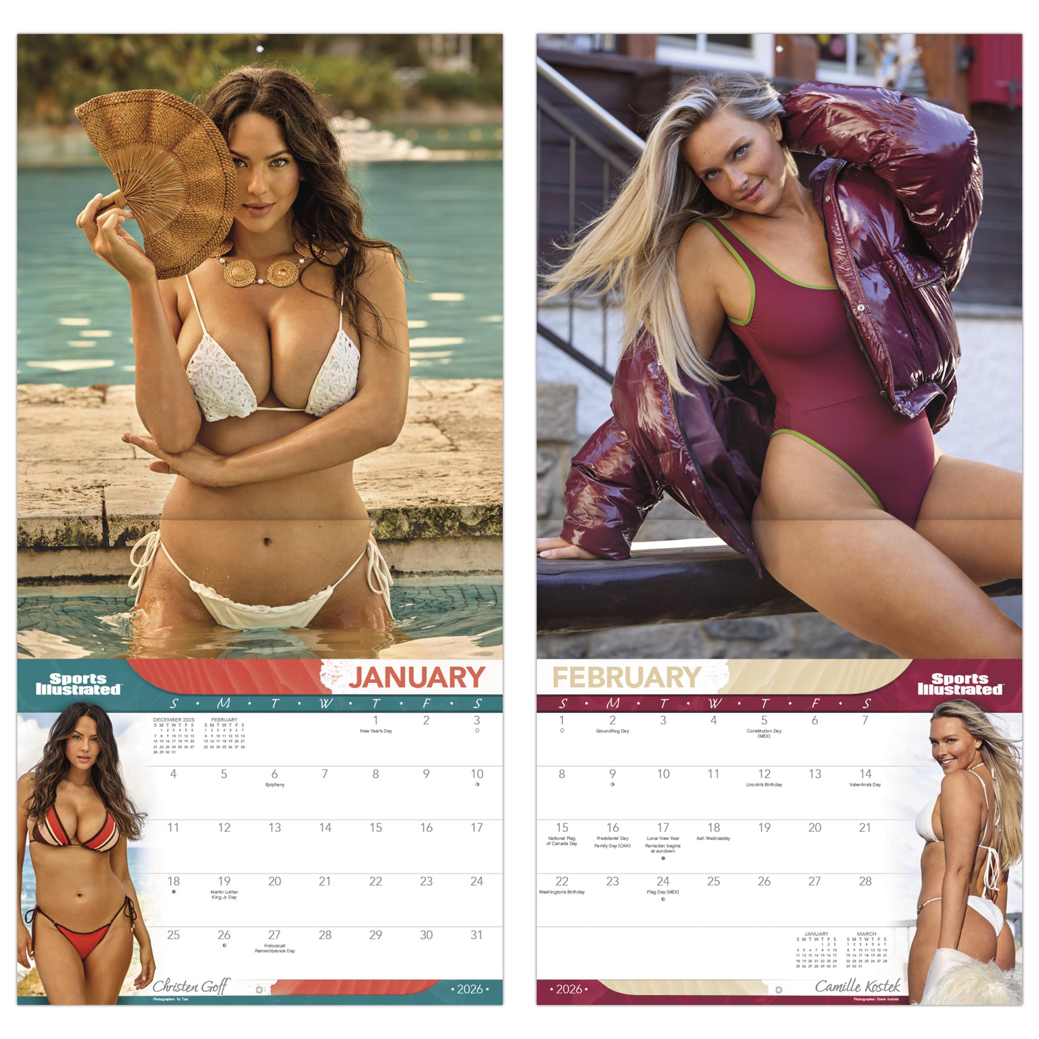 Calendrier mural exclusif Sports Illustrated Swimsuit 2026