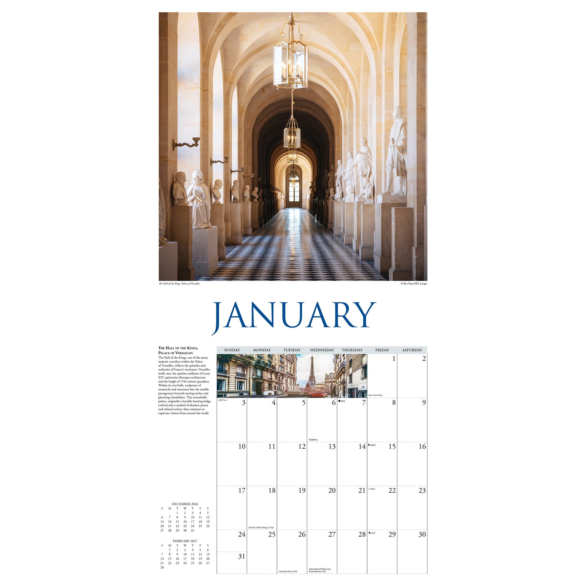 A Walk in Paris 2027 Wall Calendar - Online Only