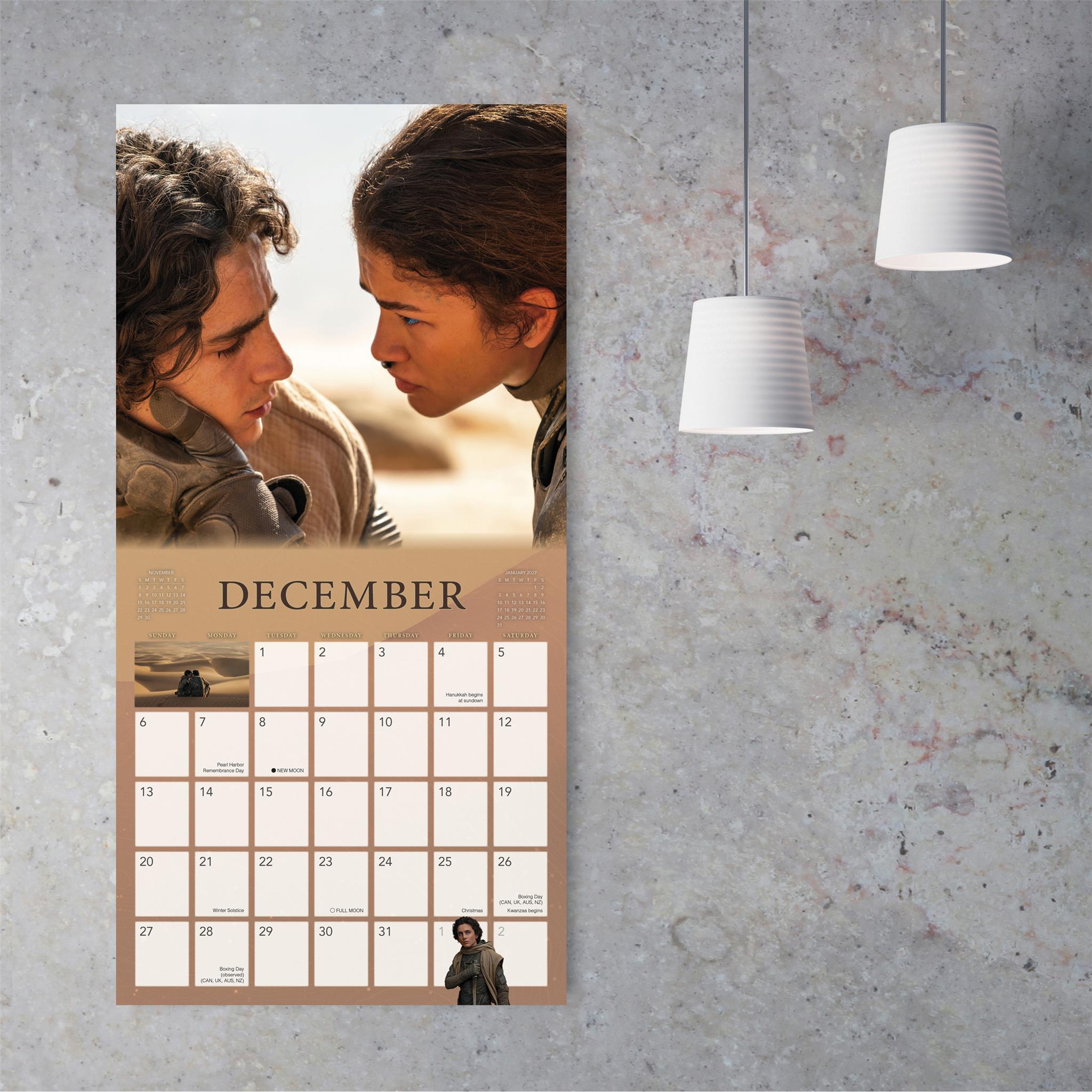 Calendrier mural DUNE 2026