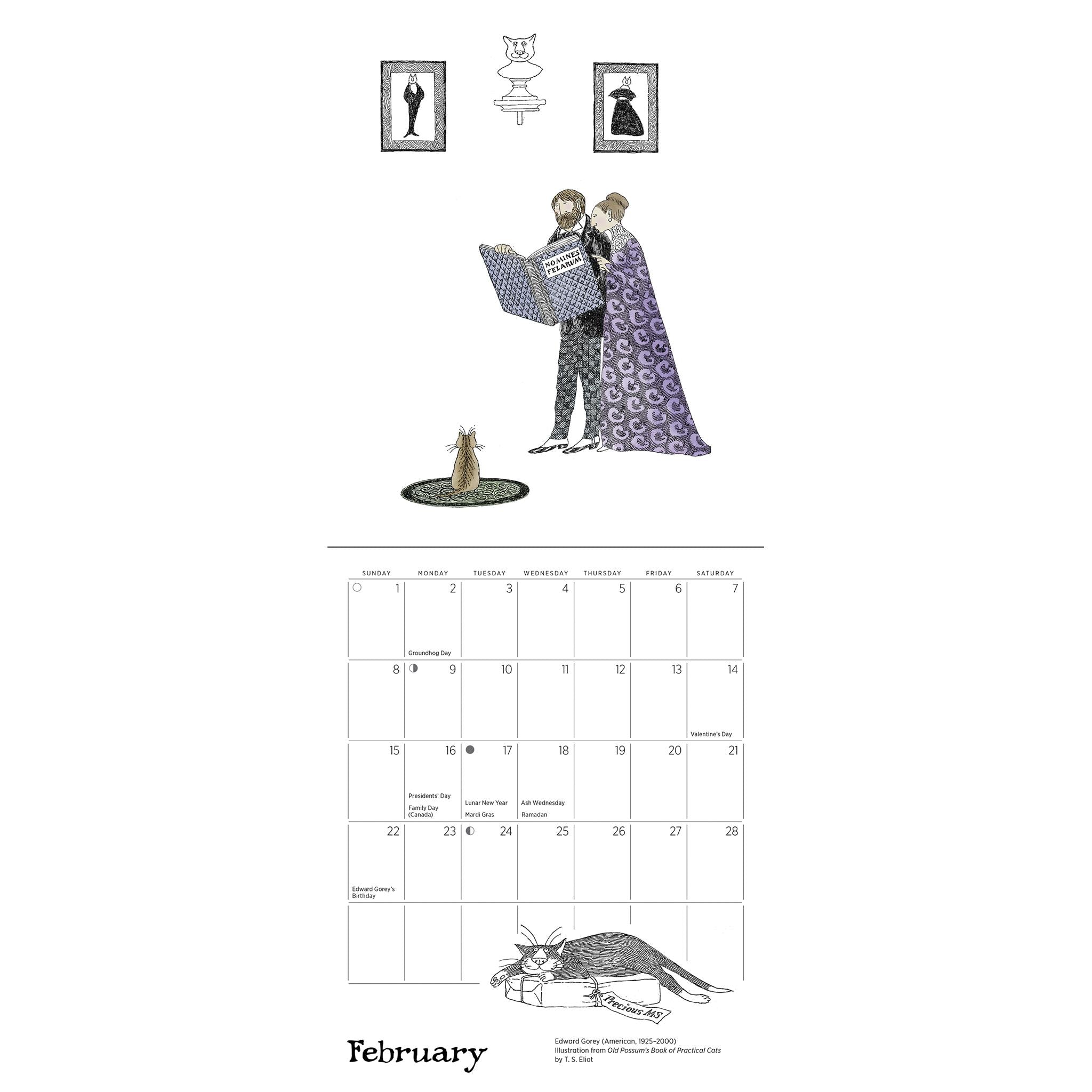 Edward Gorey 2026 Mini Calendar - Online Only
