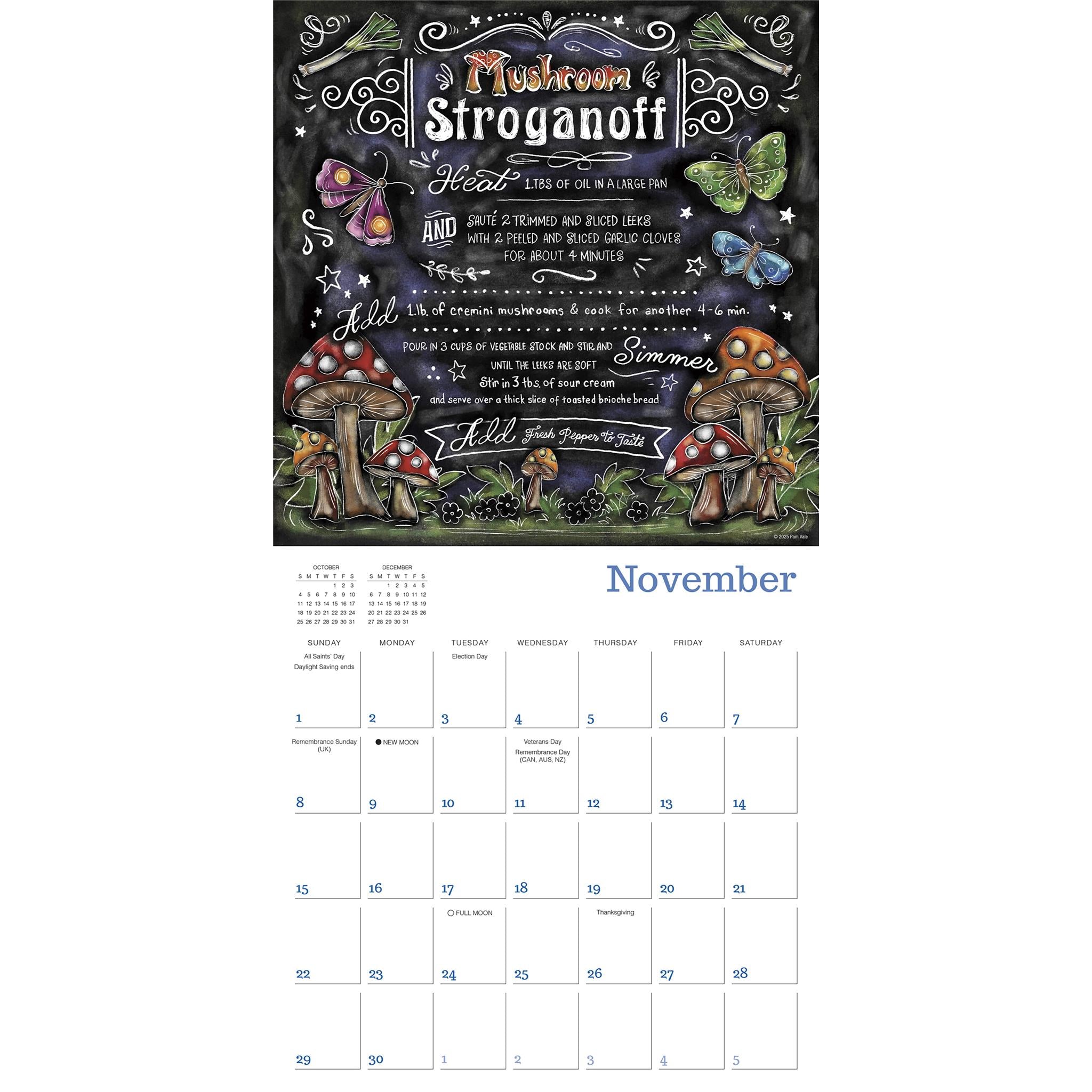 Cooking With Love Provides Food For The Soul 2026 Wall Calendar