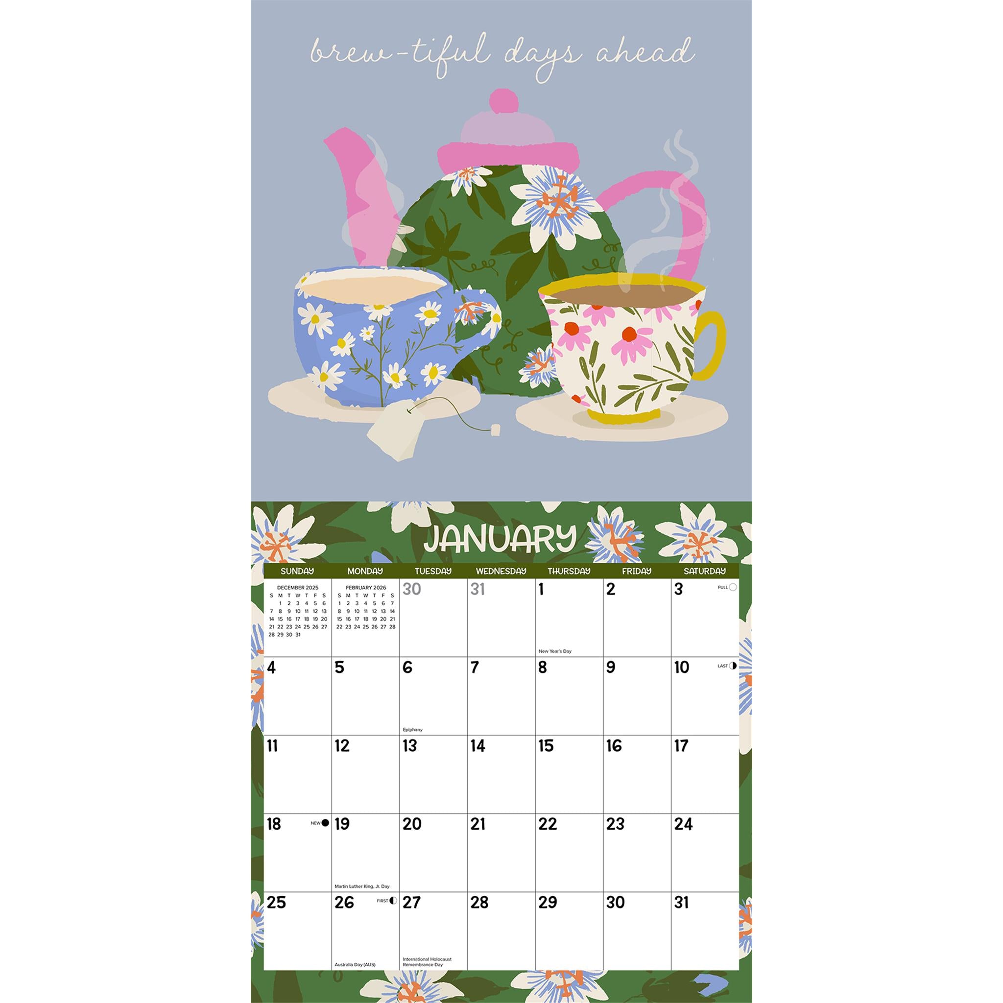 For The Love Of Tea 2026 Wall Calendar - Online Only