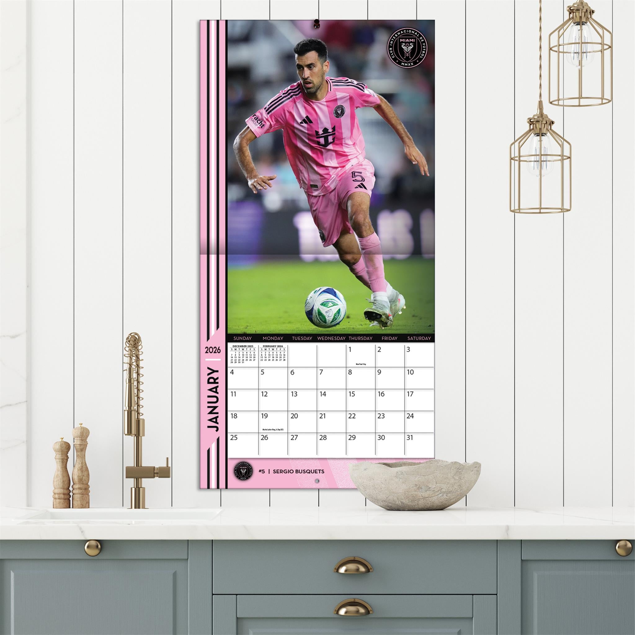 Calendrier mural MLS Inter Miami 2026