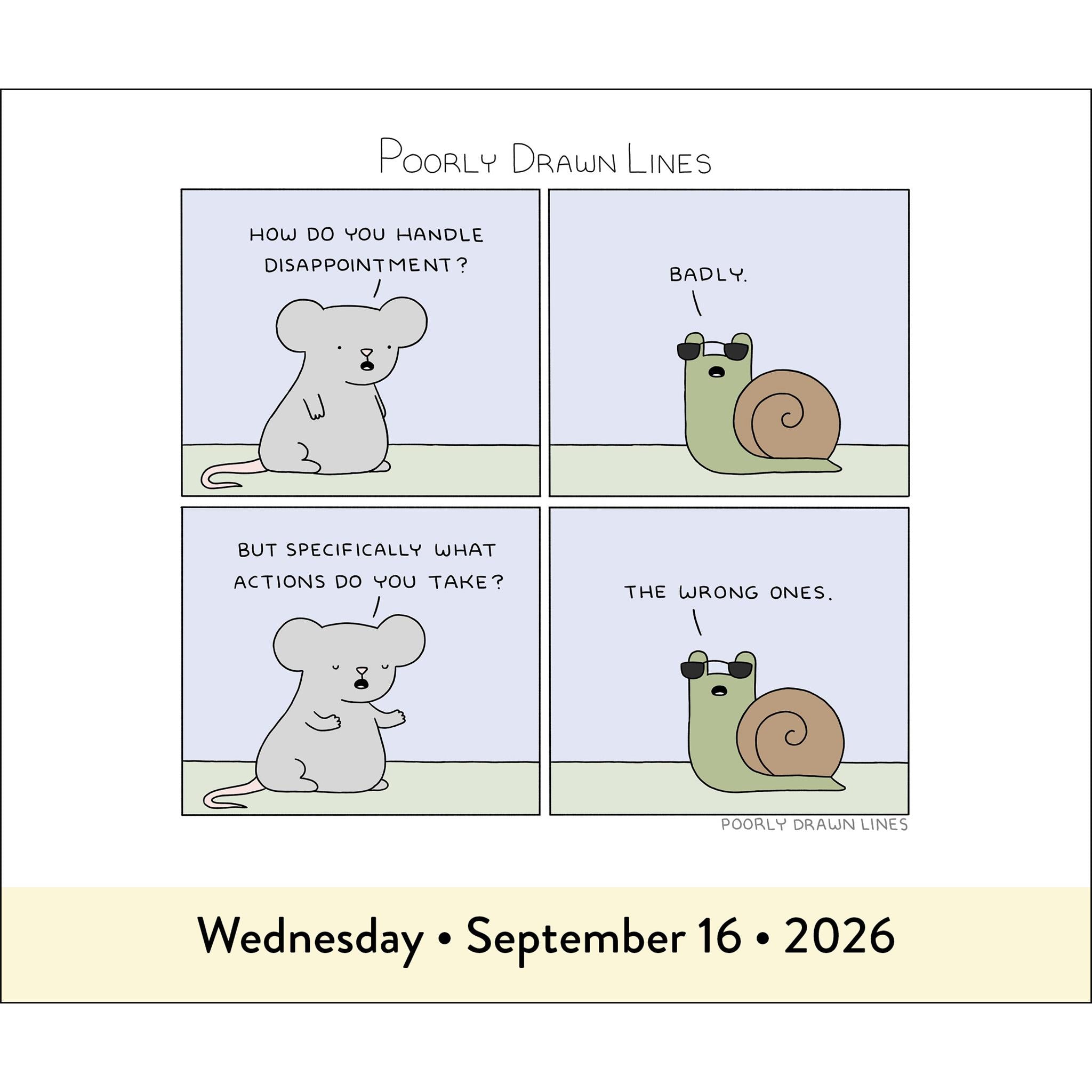 Calendrier 2026 « Lignes mal dessinées » (édition en ligne uniquement)