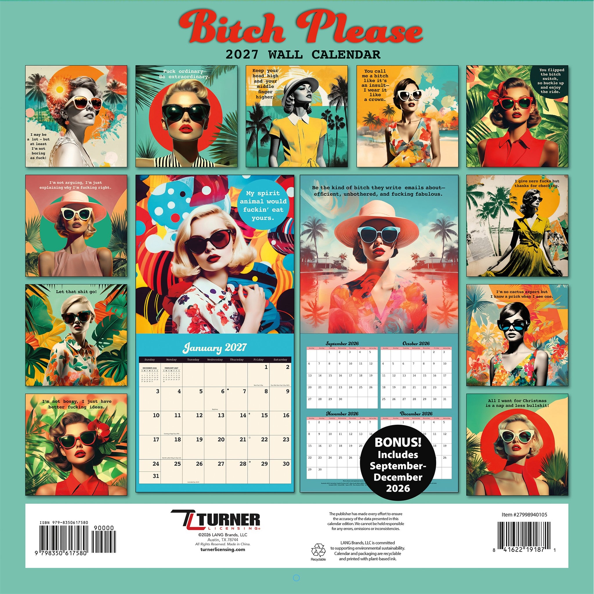 Bitch Please 2027 Wall Calendar - Online Only