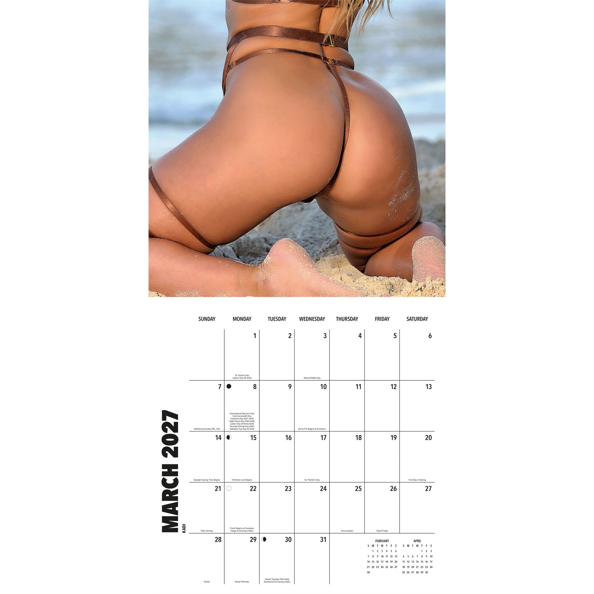 Hot Buns 2027 Wall Calendar
