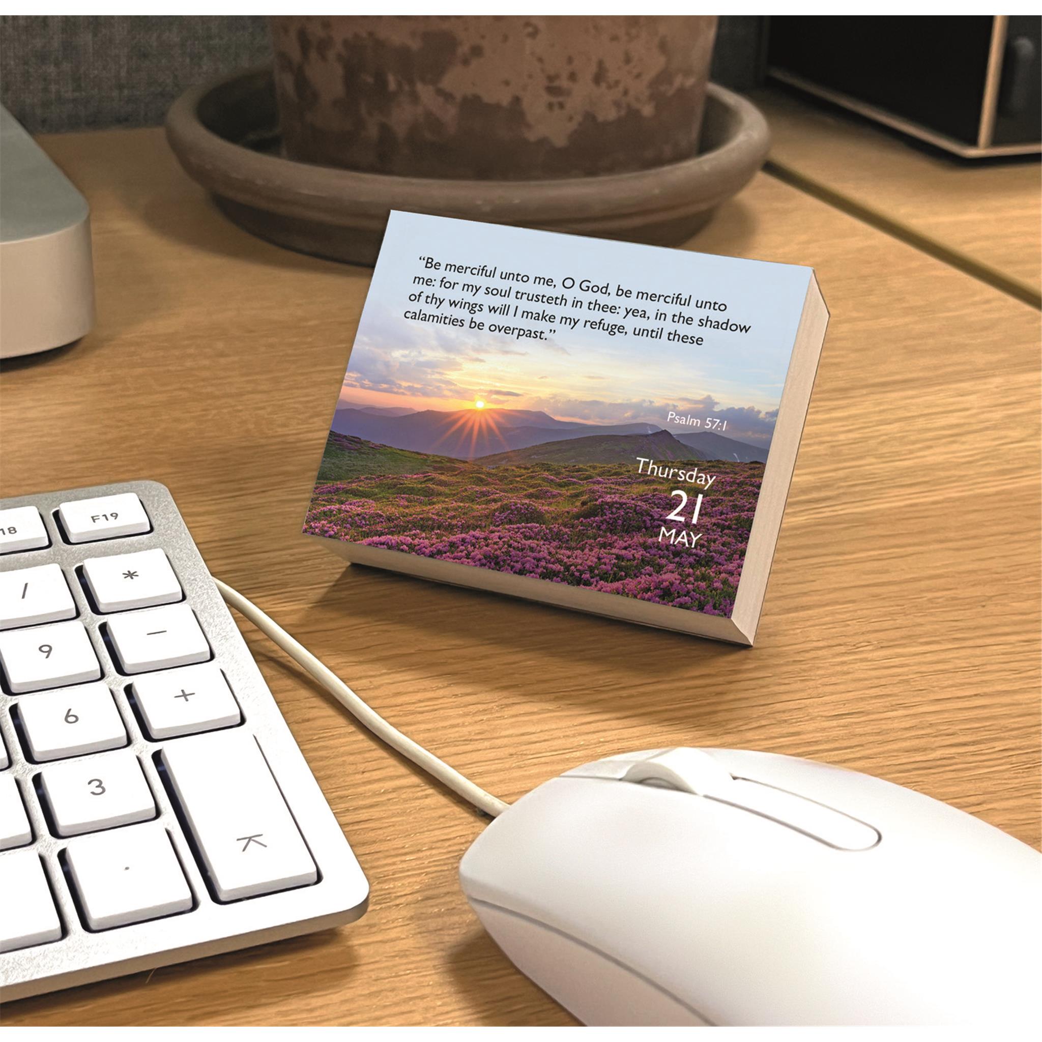 Calendrier 2026 avec un verset biblique par jour (petit format)