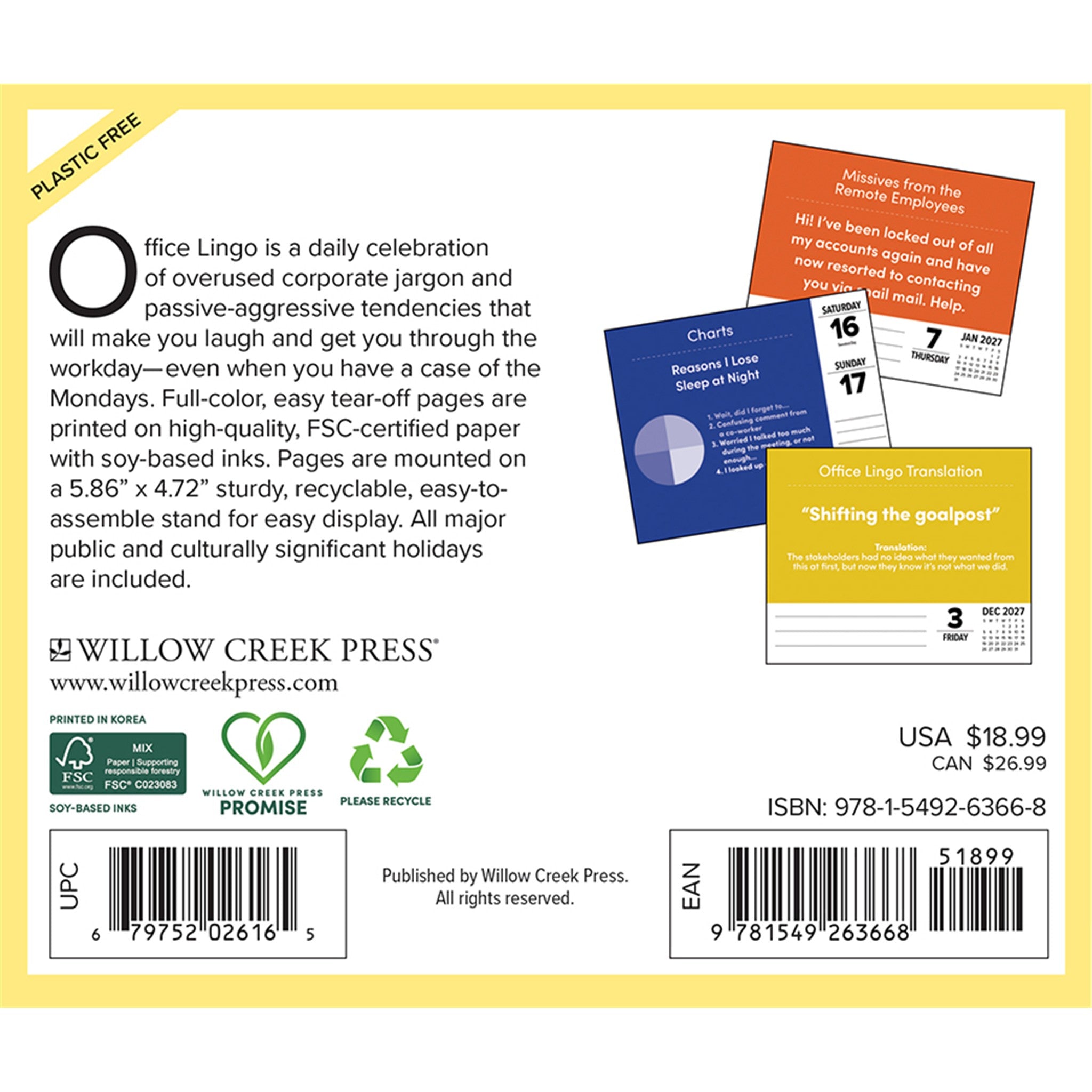 Office Lingo 2027 Box Calendar