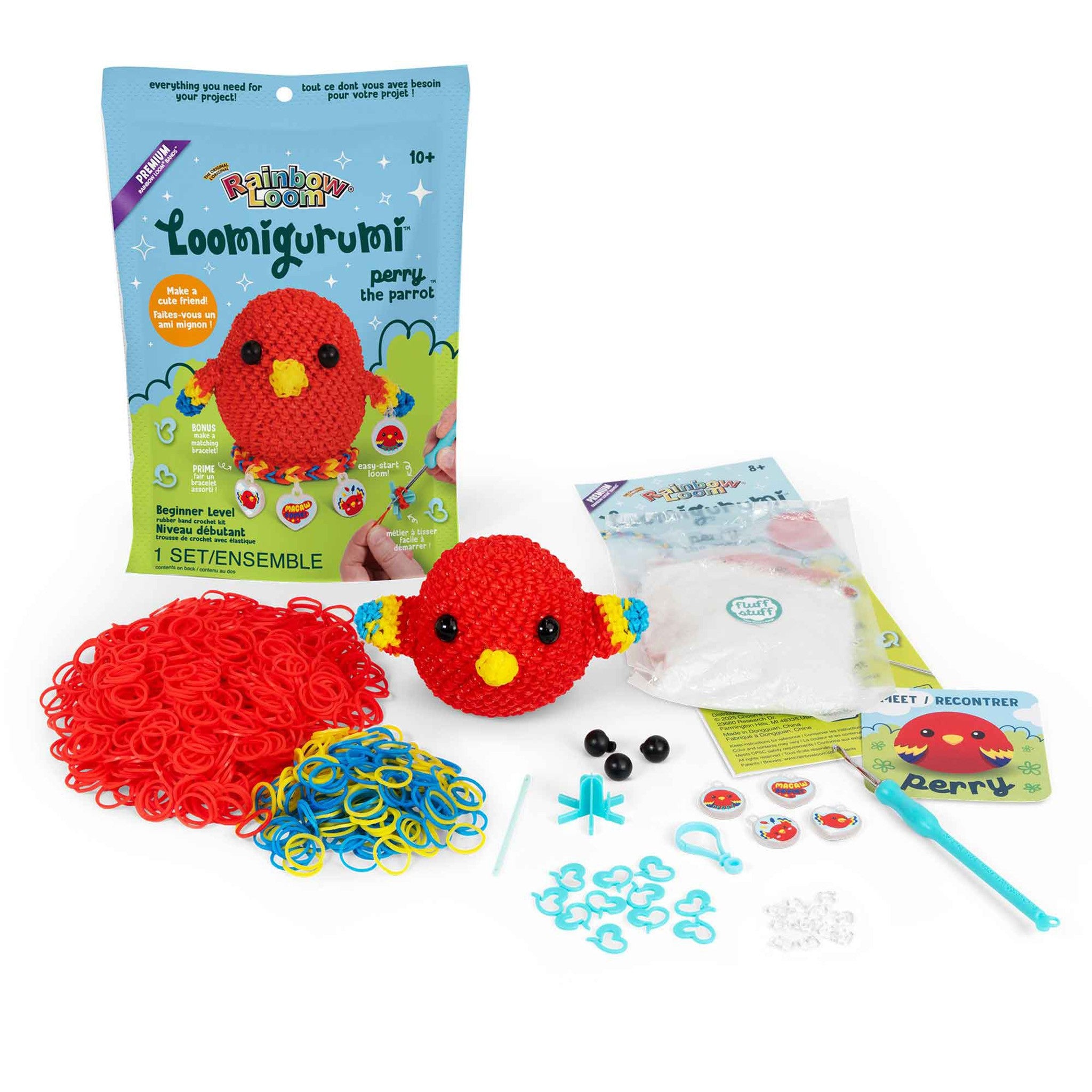 Parrot Loomigurumi Charm Kit