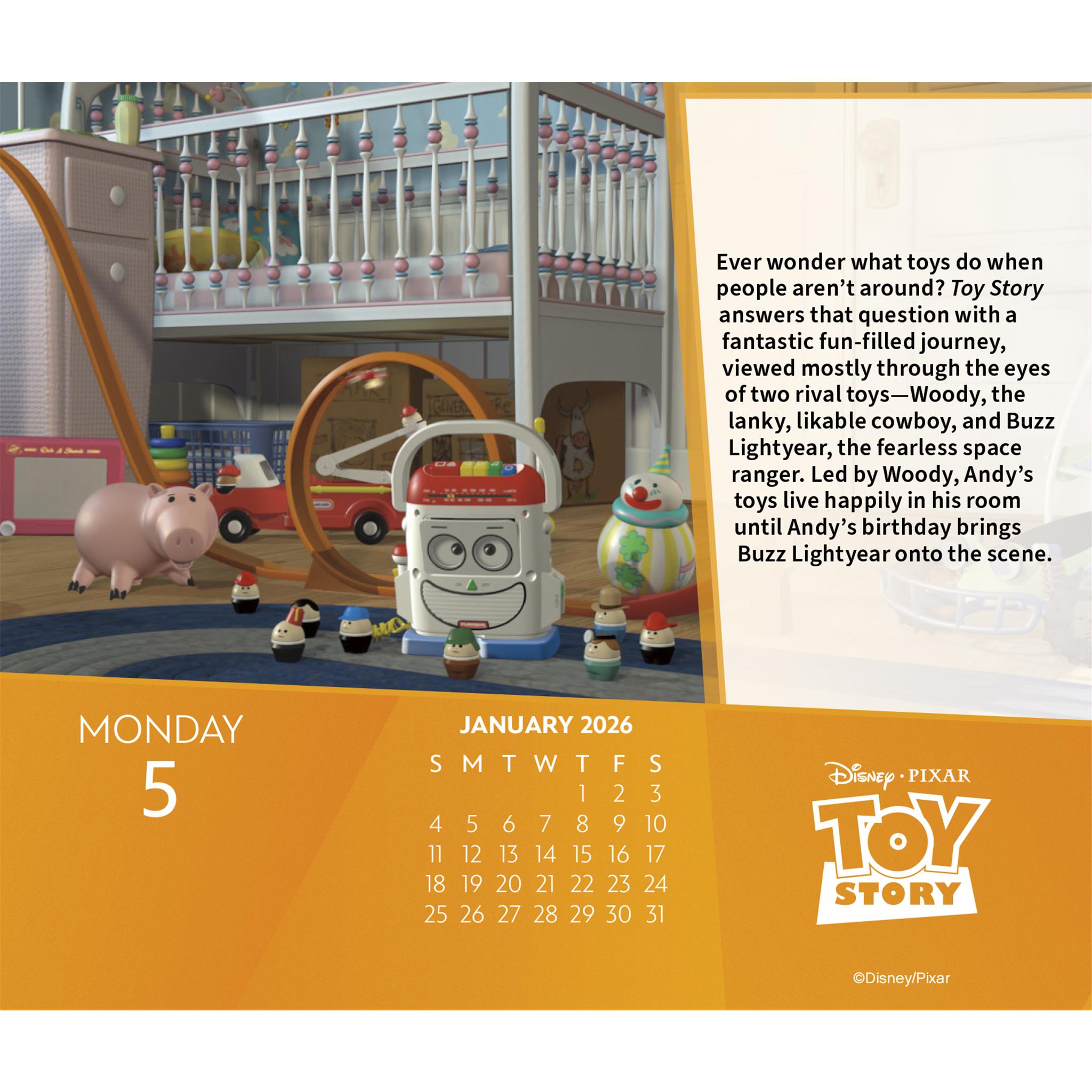 Calendrier Disney Pixar 2026 en boîte - Disponible uniquement en ligne