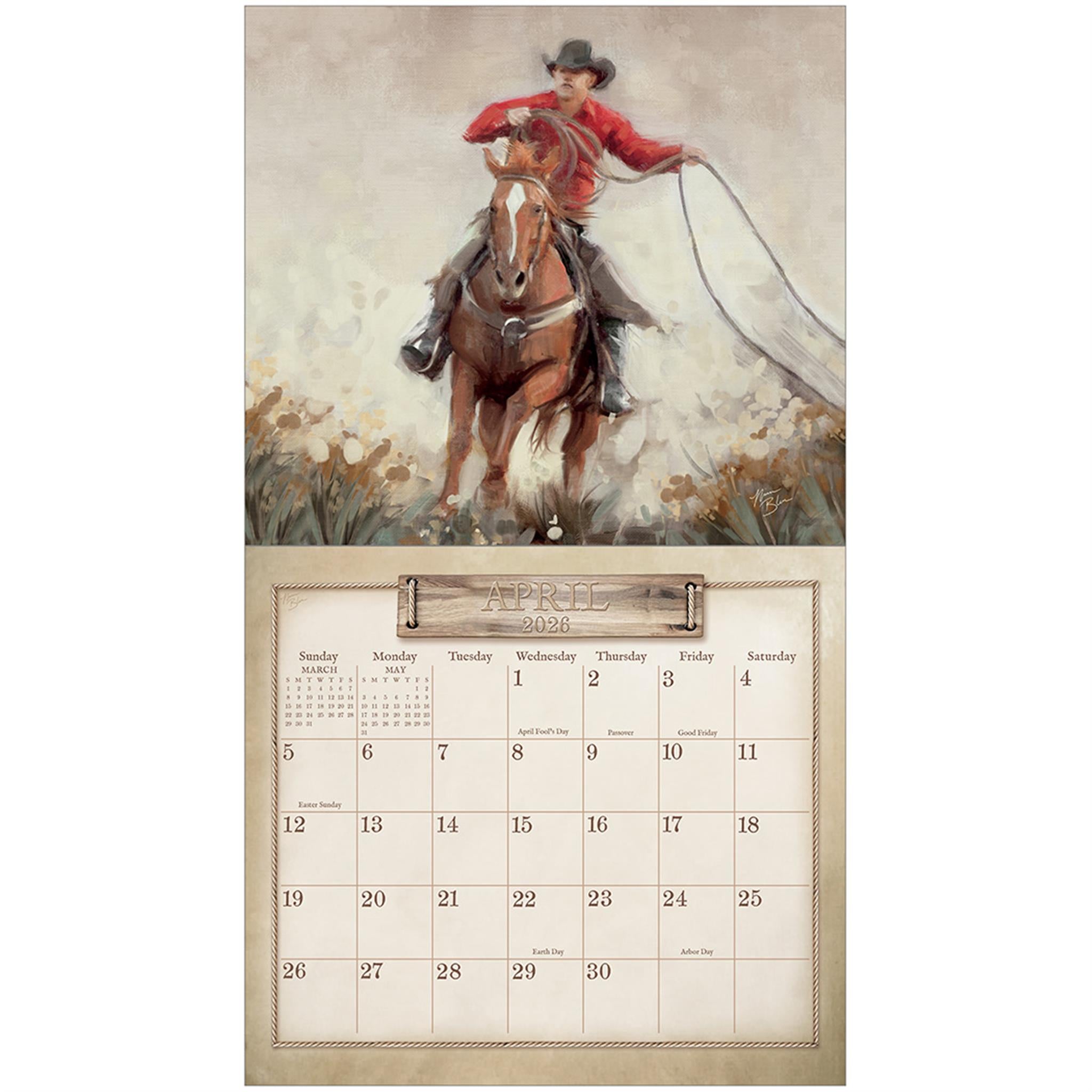 Home On The Range 2026 Deluxe Wall Calendar