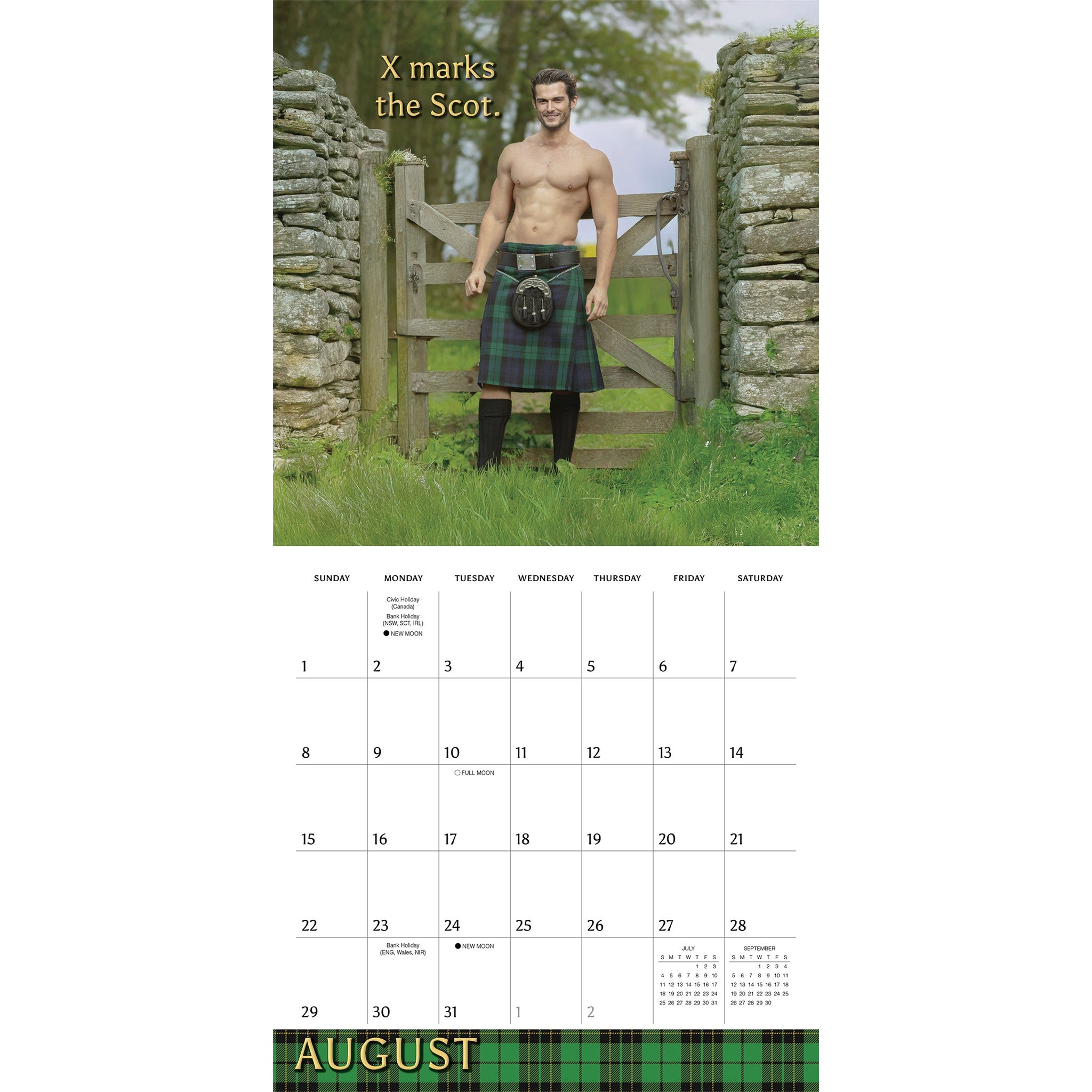 Kilty Pleasures 2027 Wall Calendar