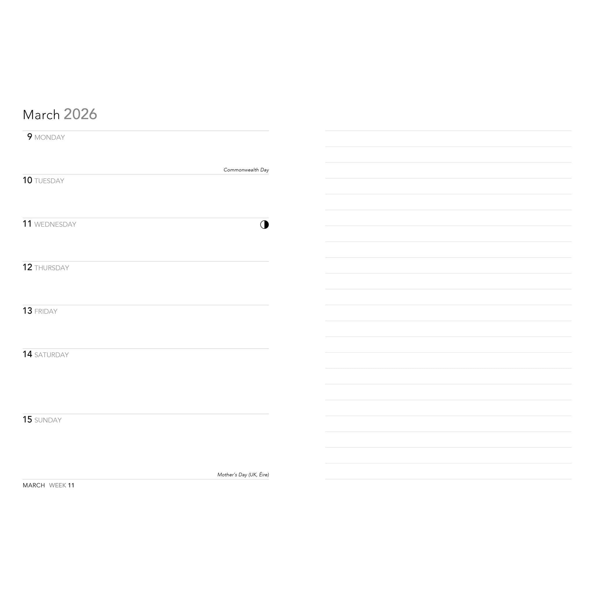 Katsushika Hokusai: The Great Wave 2026 Engagement Calendar