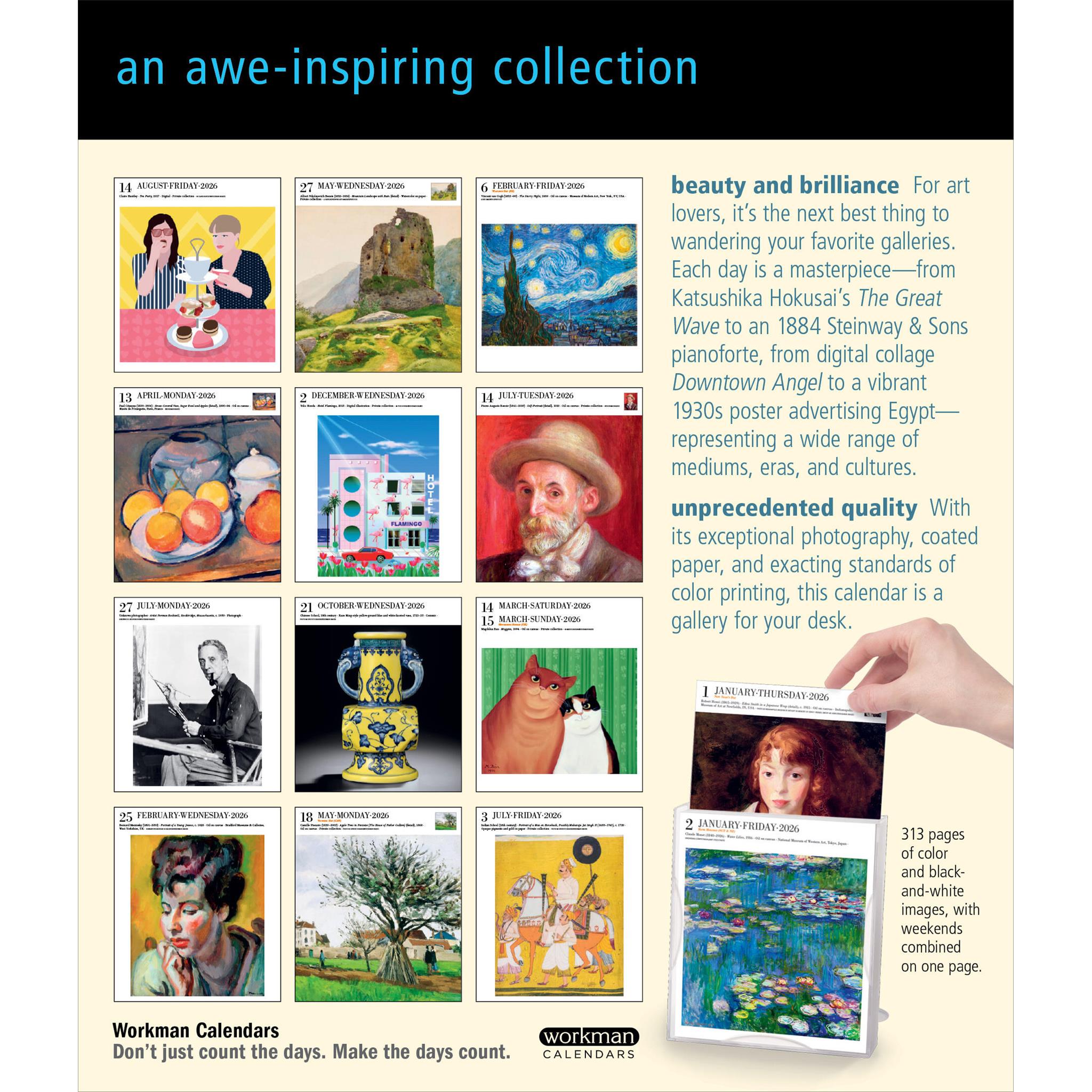 Art Gallery 2026 Box Calendar