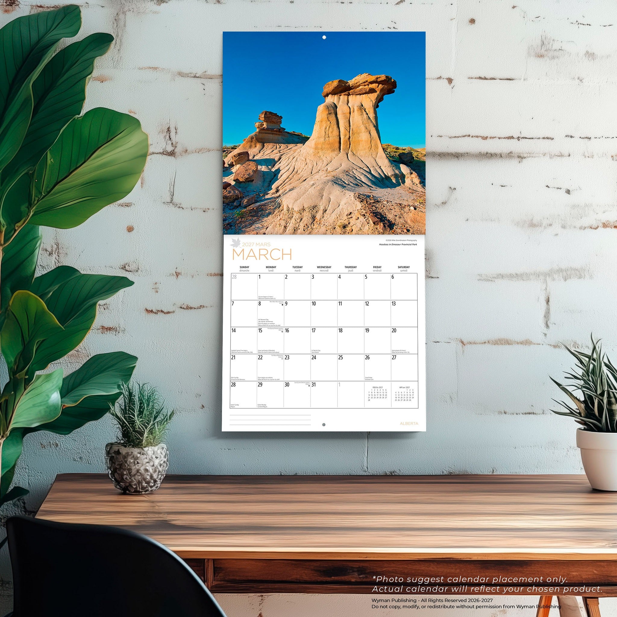 Alberta 2027 Wall Calendar