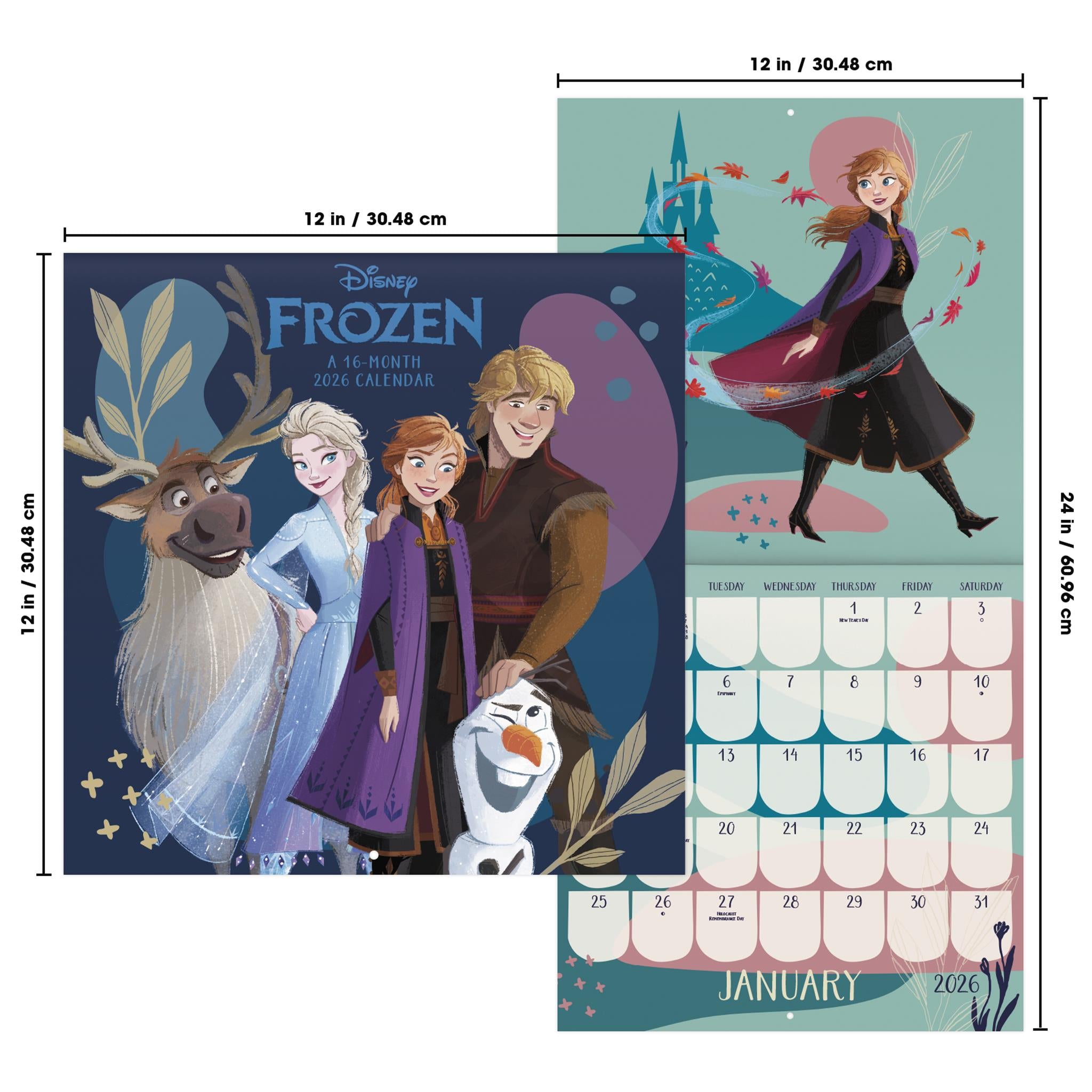 Frozen 2026 Wall Calendar