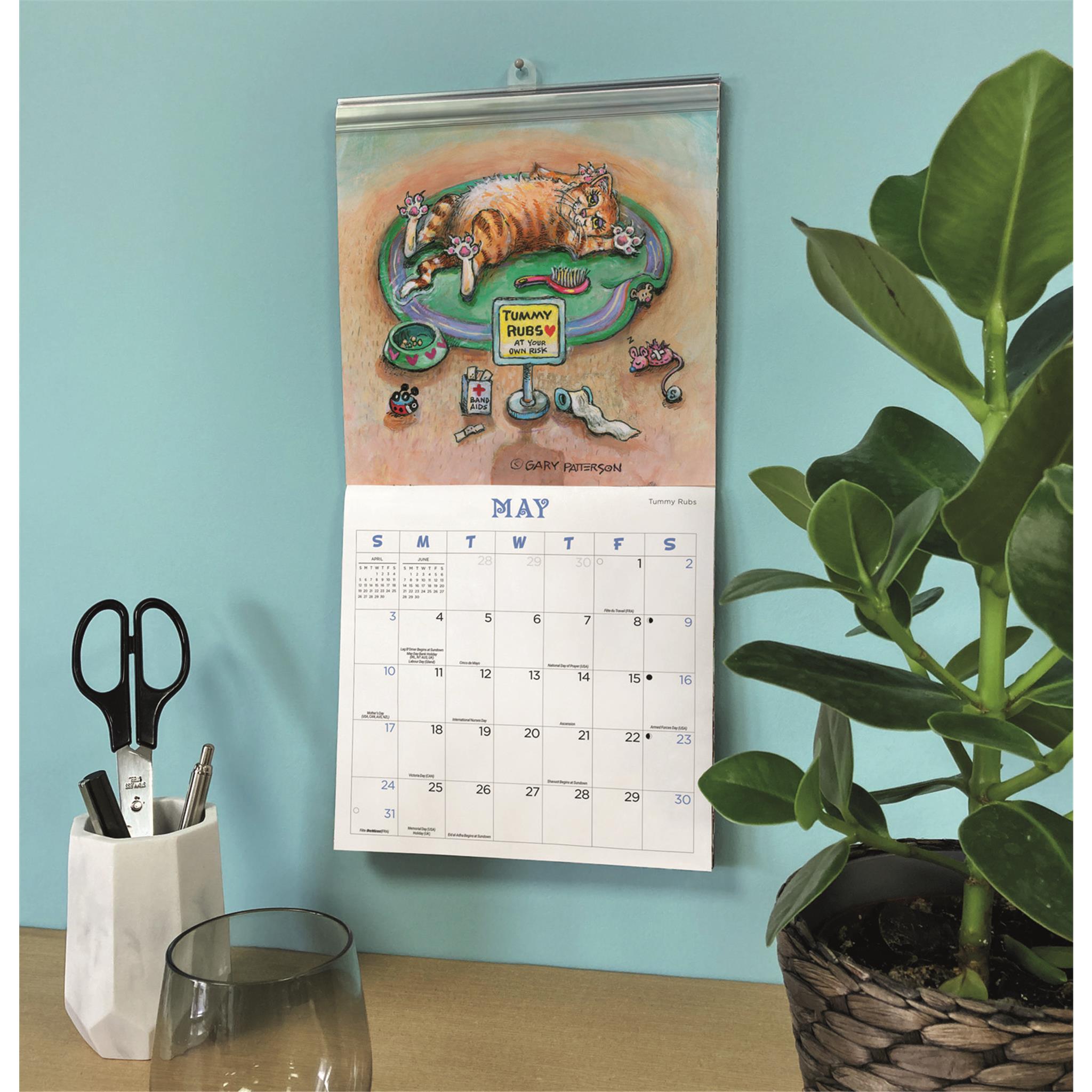 Calendrier magnétique miniature Gary Patterson Cats 2026
