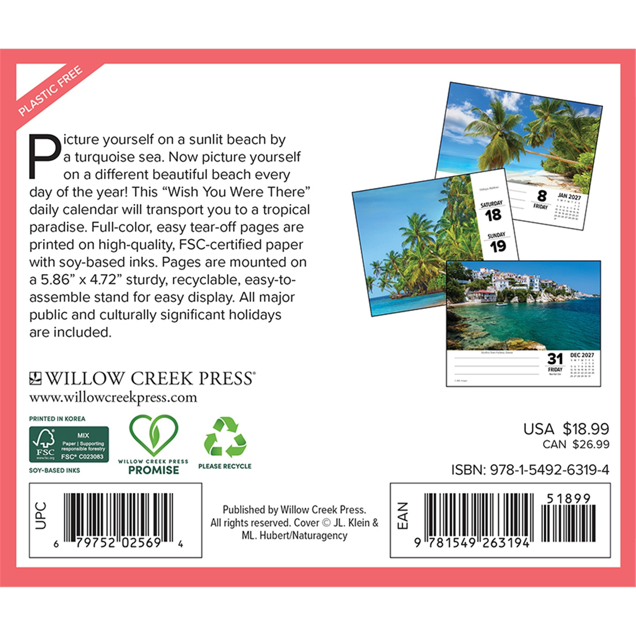 Ah, The Beach! 2027 Box Calendar