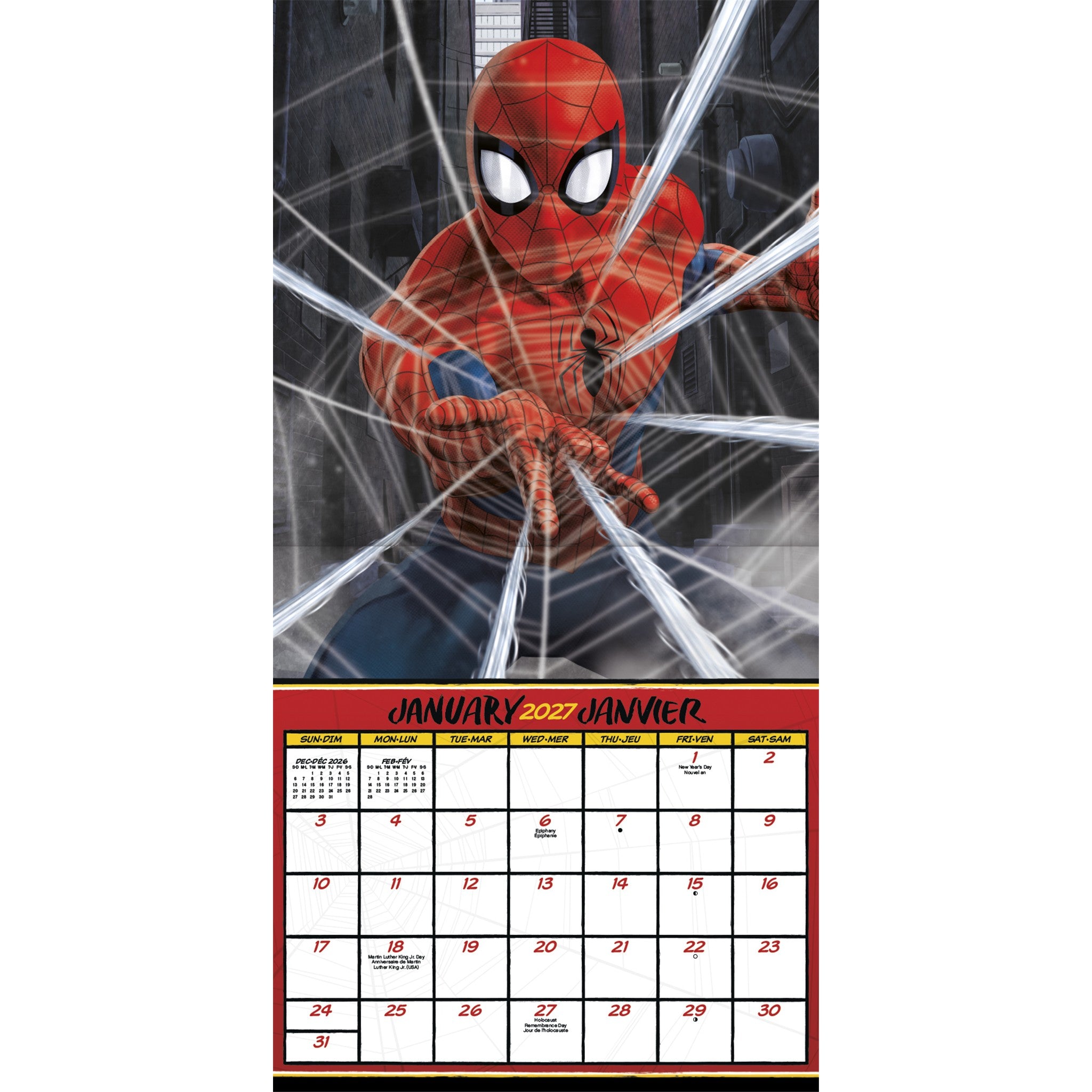 Mini-calendrier Spider-Man 2027