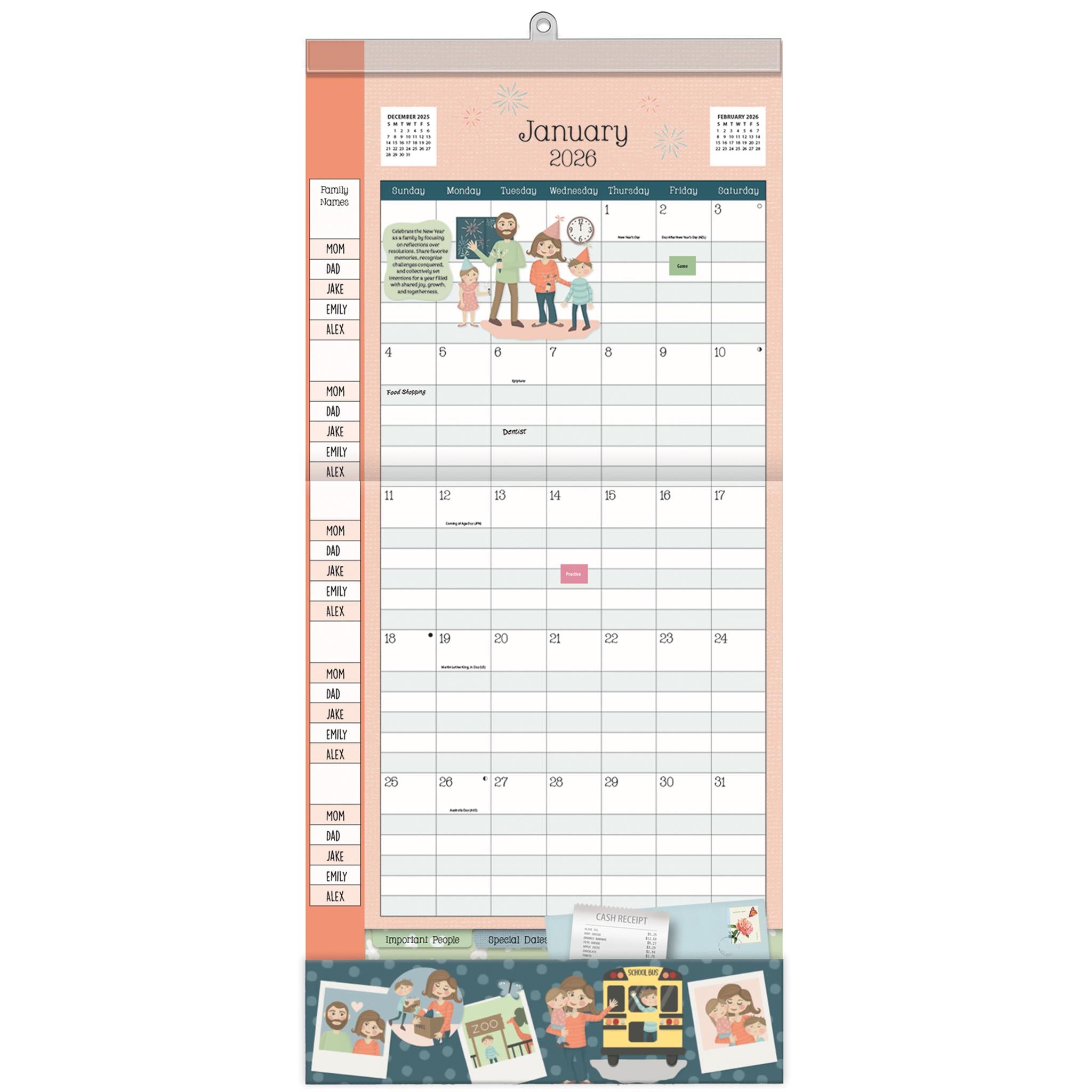 Moms Plan It 2025-206 Wall Calendar - Online Only