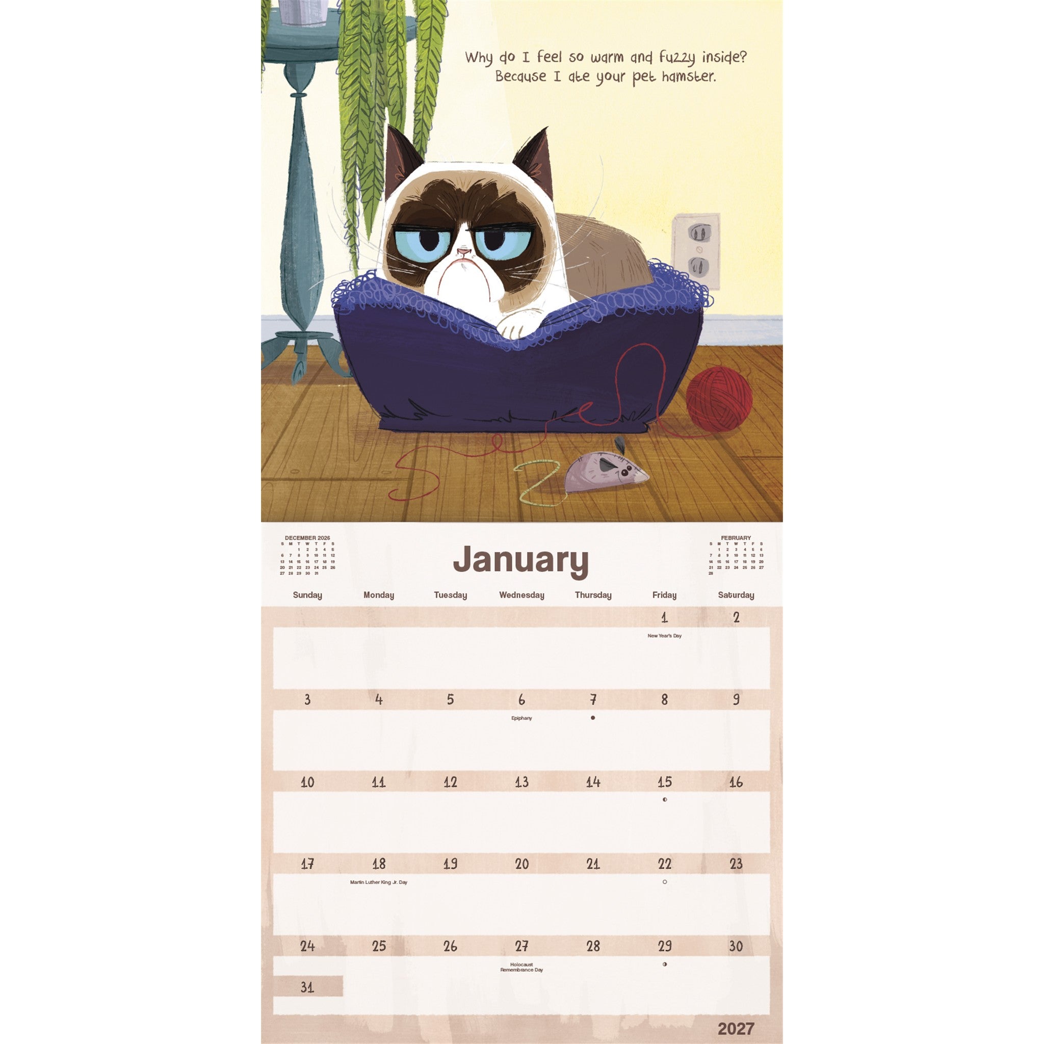 Grumpy Cat 2027 Mini Calendar - Online Only