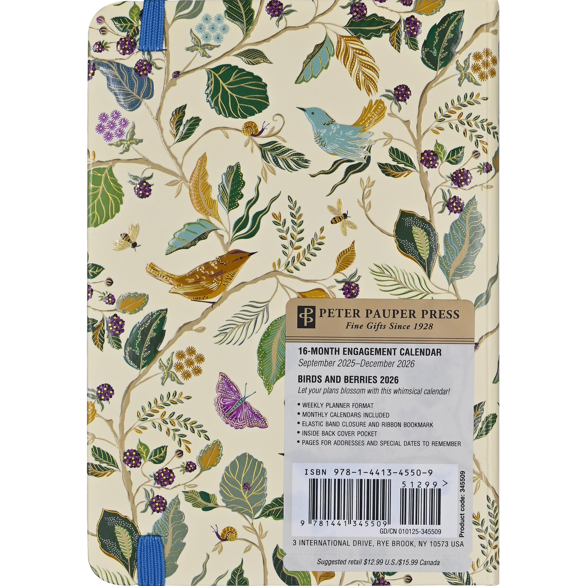 Calendrier des fiançailles Oiseaux et Baies 2025-2026