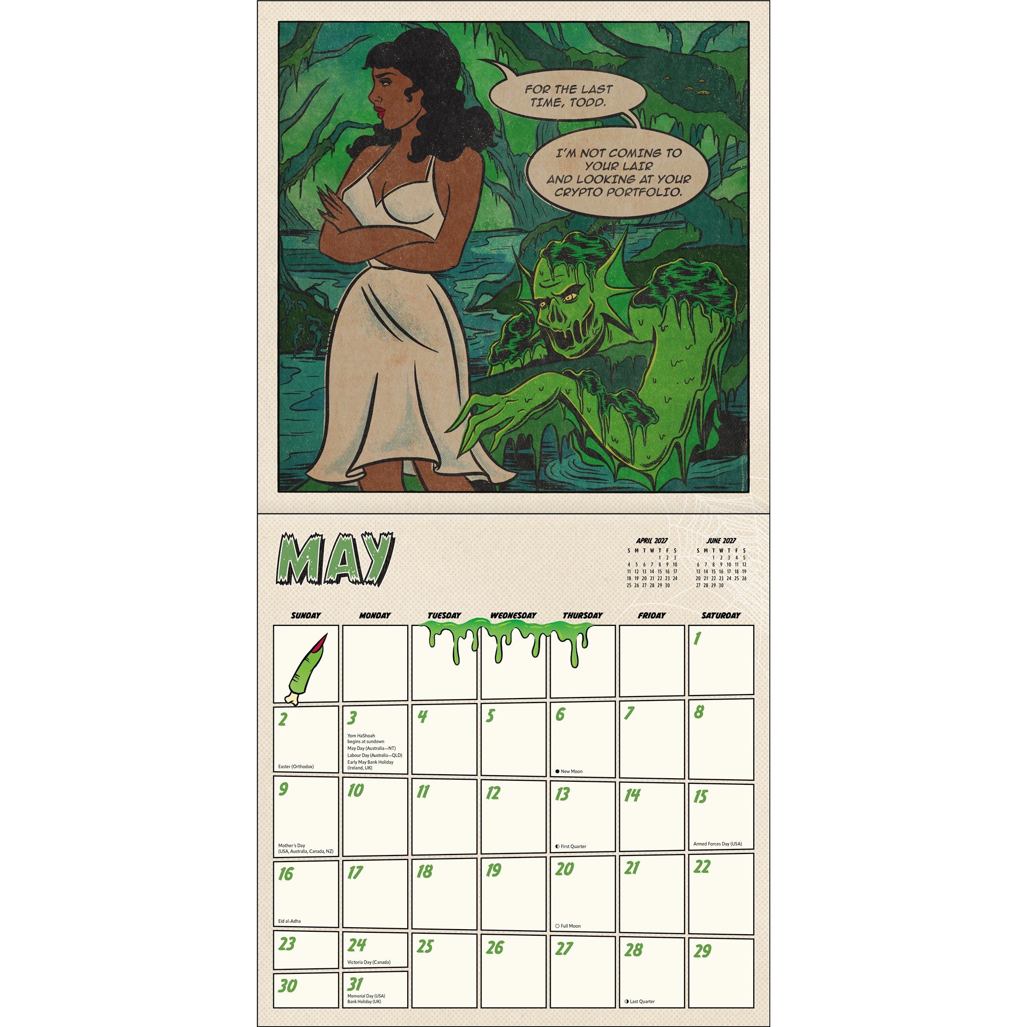 Calendrier mural 2027 Tragic Girls