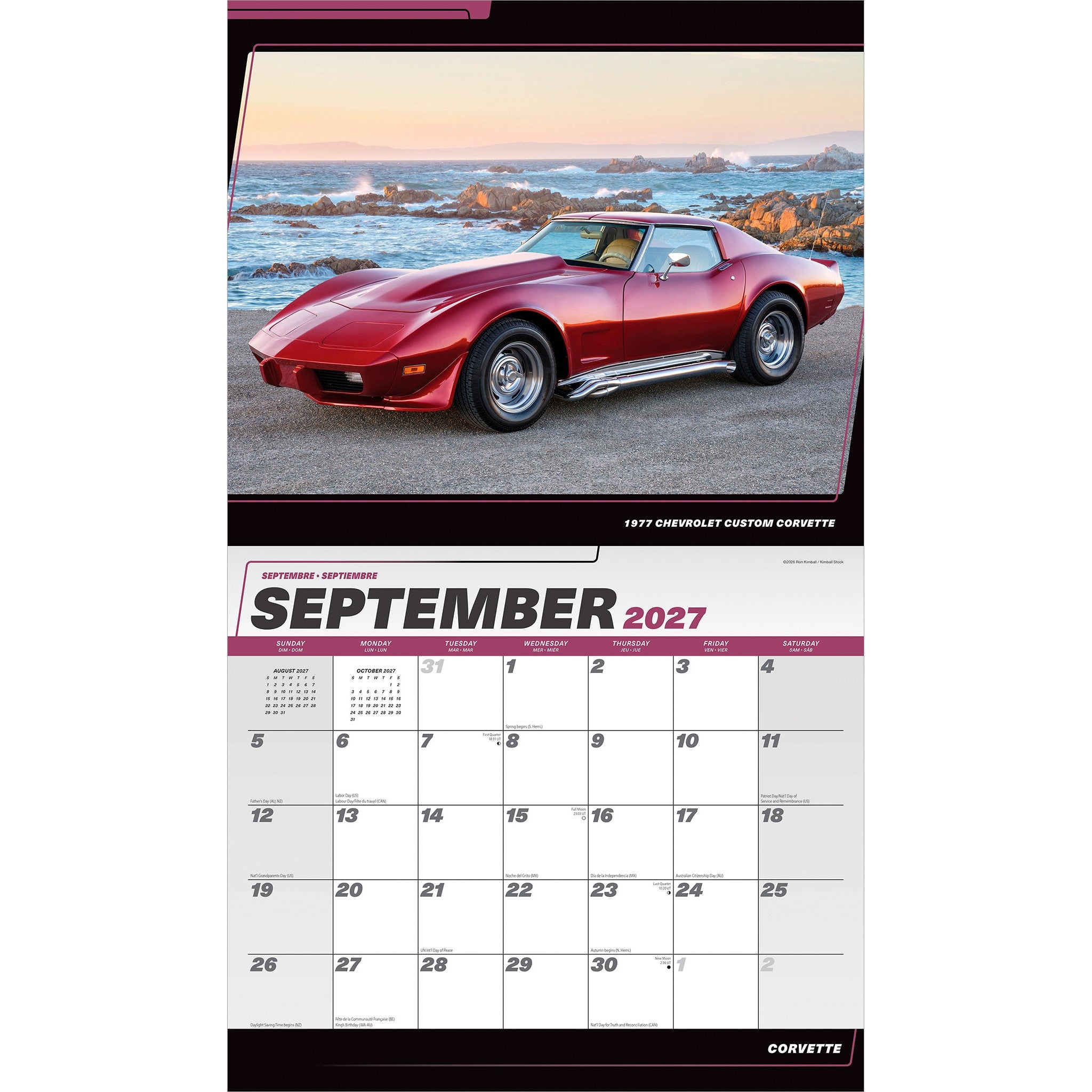 Corvette 2027 Wall Calendar