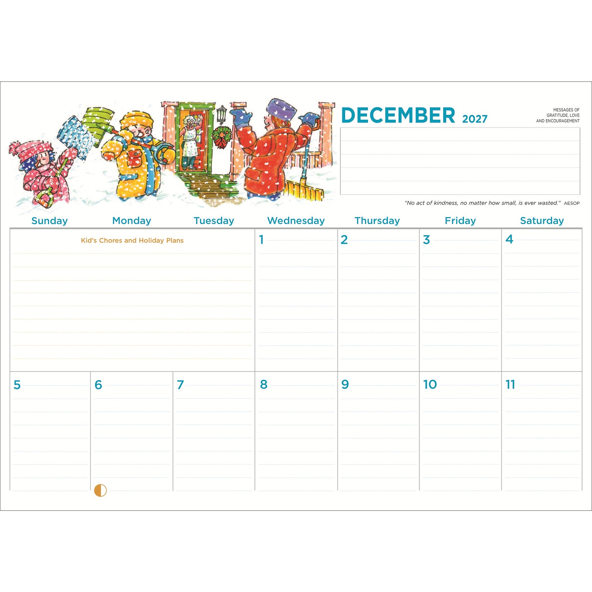 Family Organizer 2026-2027 Wall Calendar