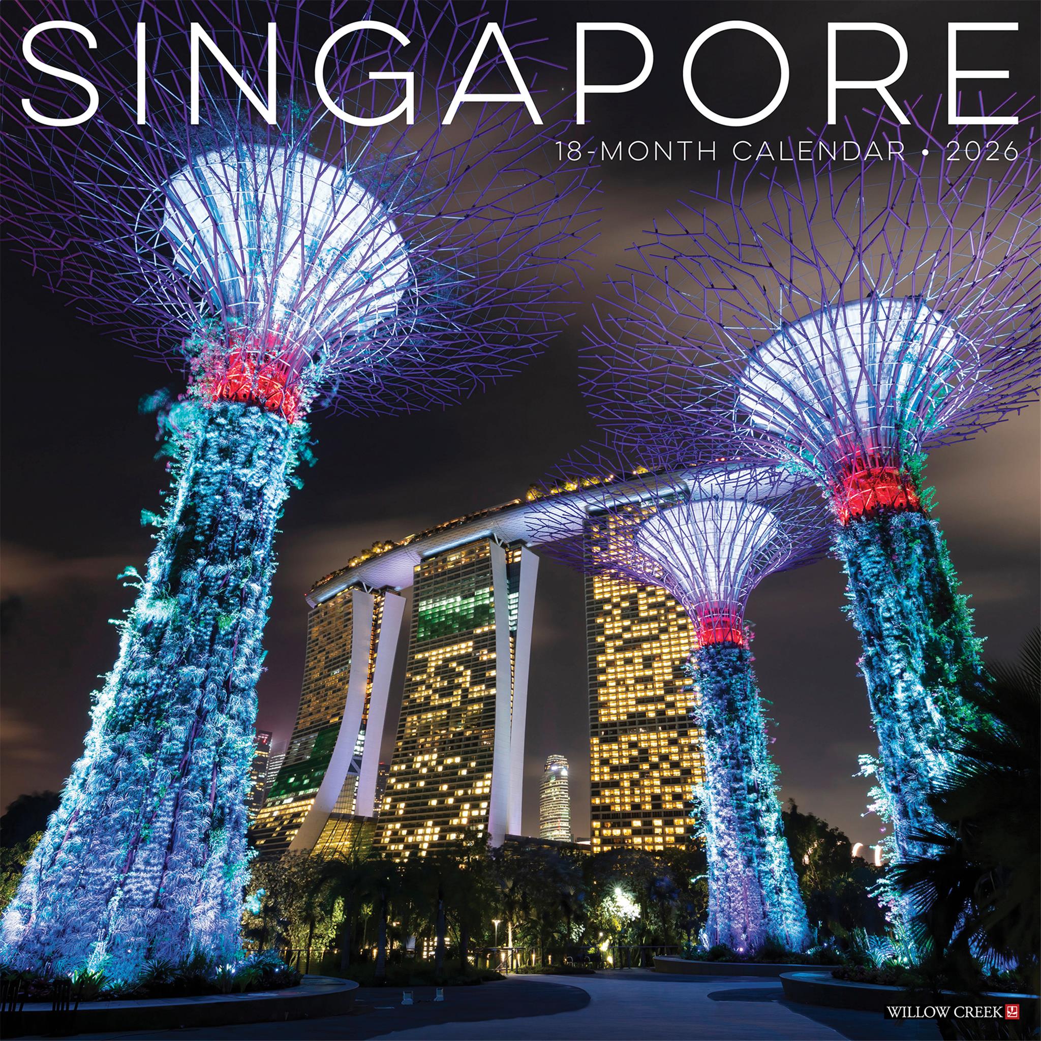 Calendrier mural Singapour 2026 - Disponible uniquement en ligne