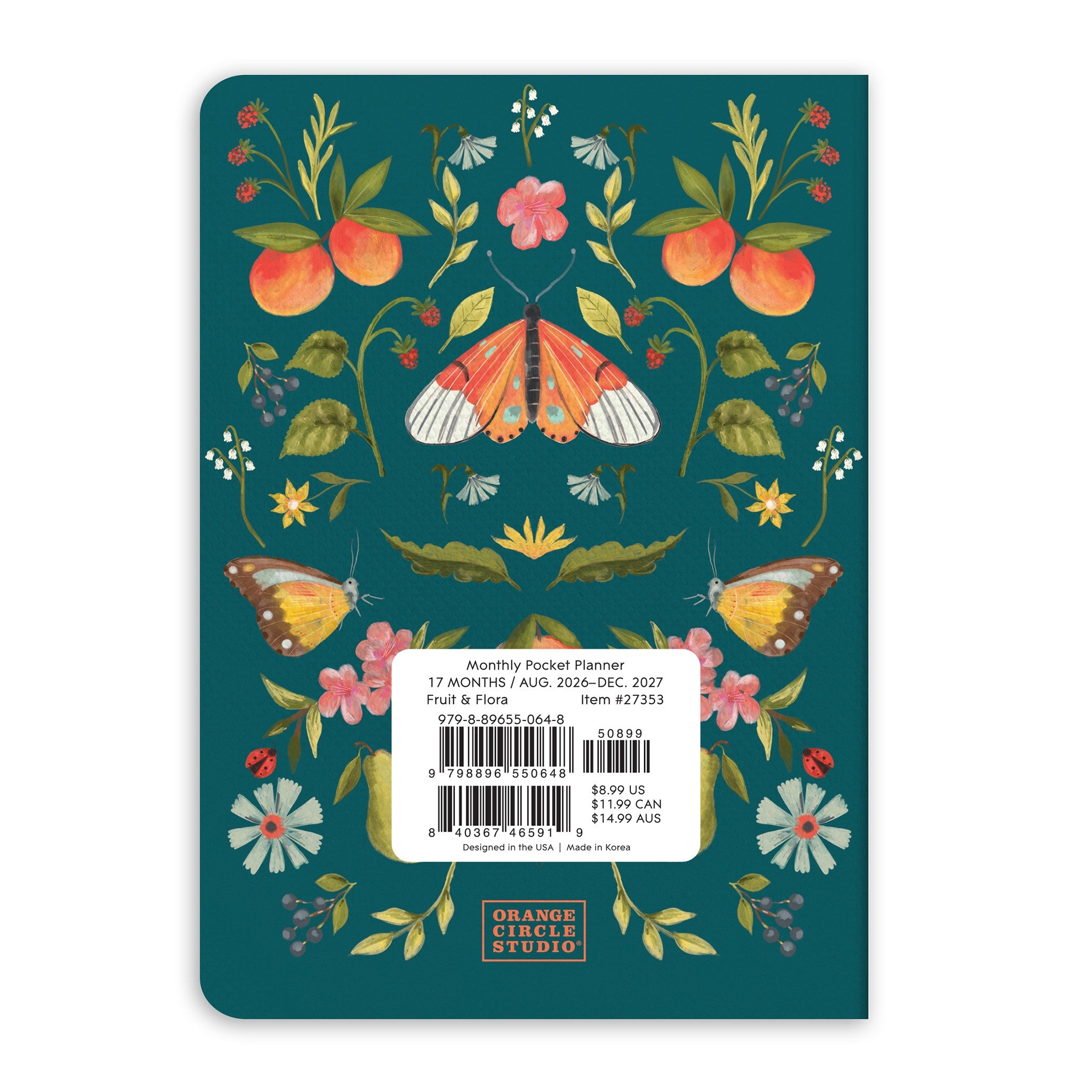 Fruit Flora 2026-2027 Pocket Planner - Online Only