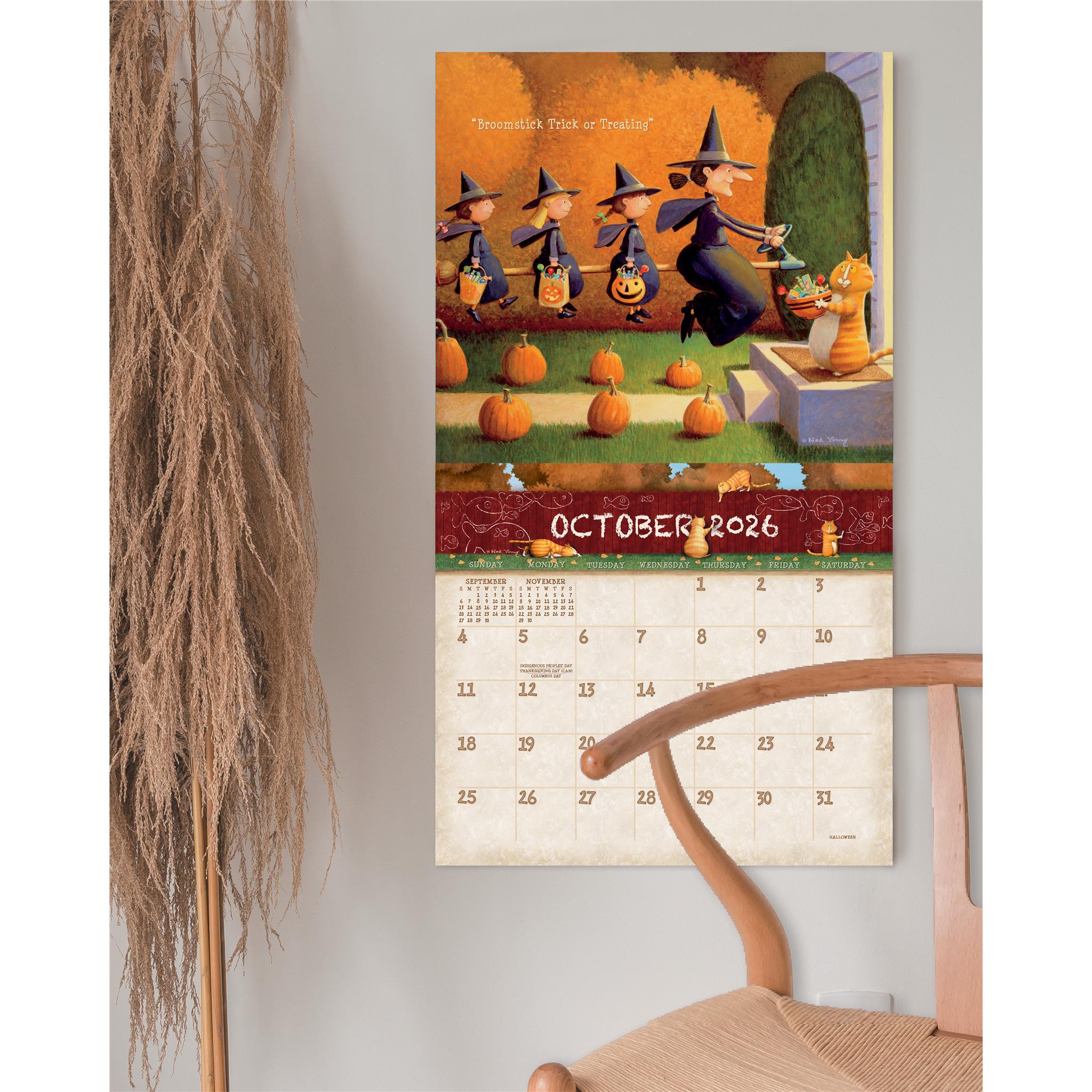 A Cats Life 2026 Deluxe Wall Calendar