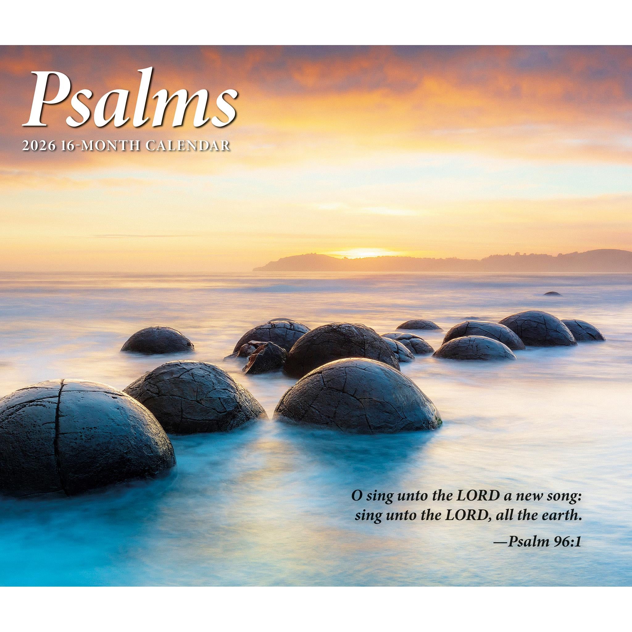 Calendrier mural des Psaumes 2026