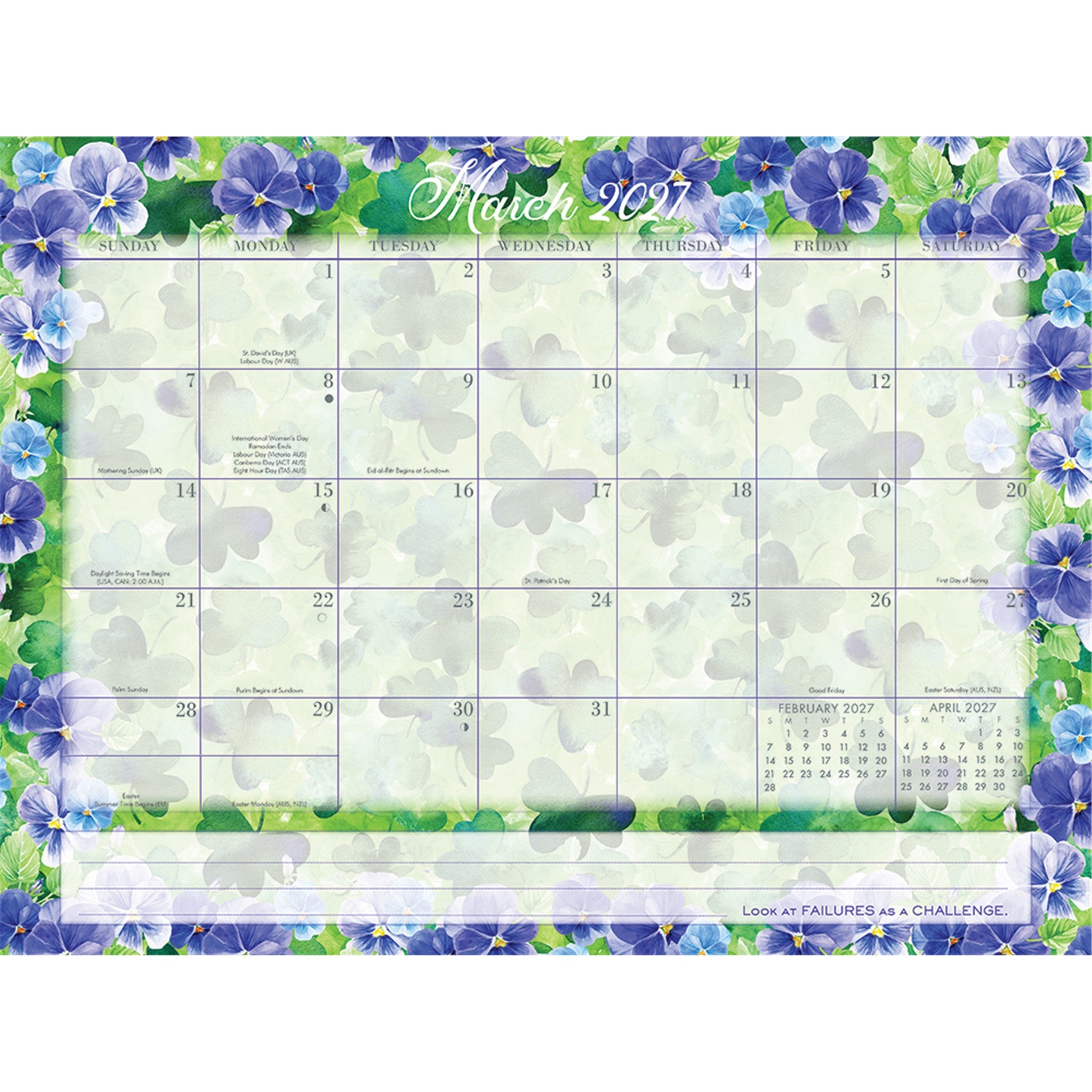 Watercolour Super Jumbo Magic Grip Exclusive 2026-2027 Wall Calendar