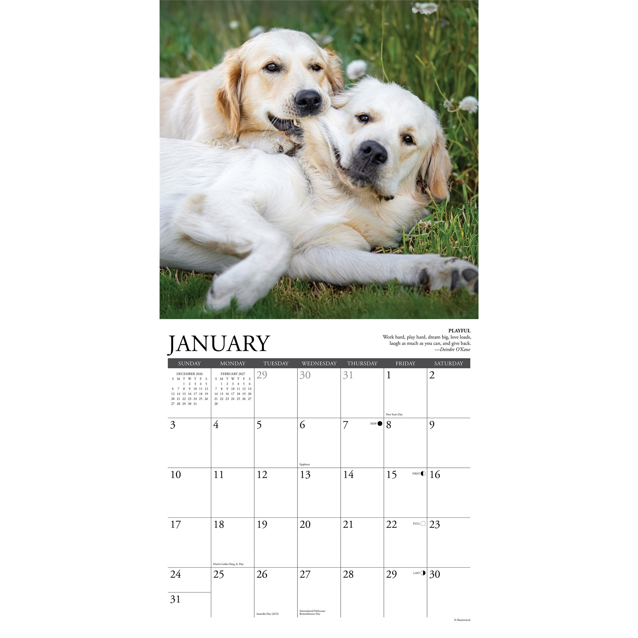 Golden Rules 2027 Wall Calendar