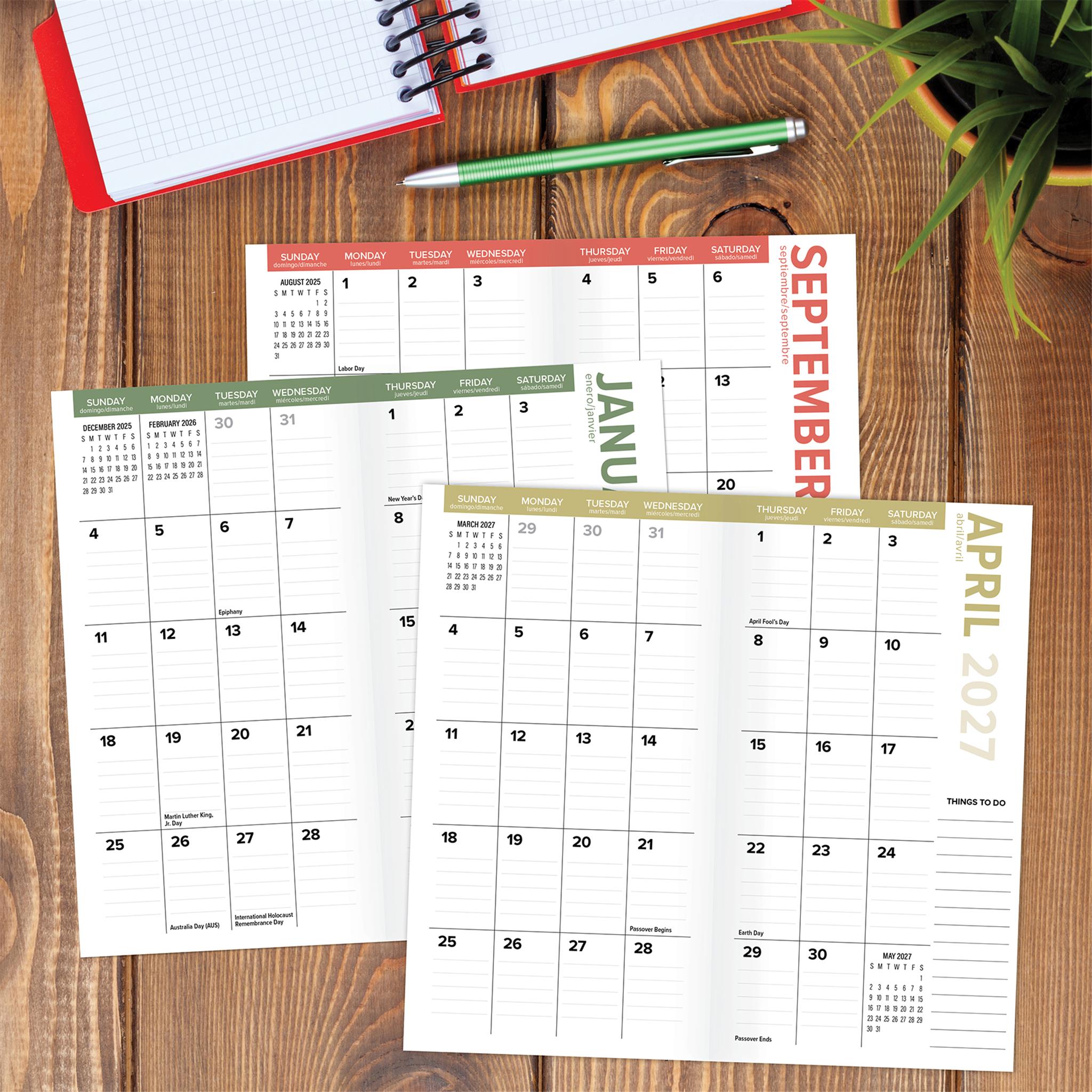 Cactus 2026 2 Yr Pocket Planner Calendar