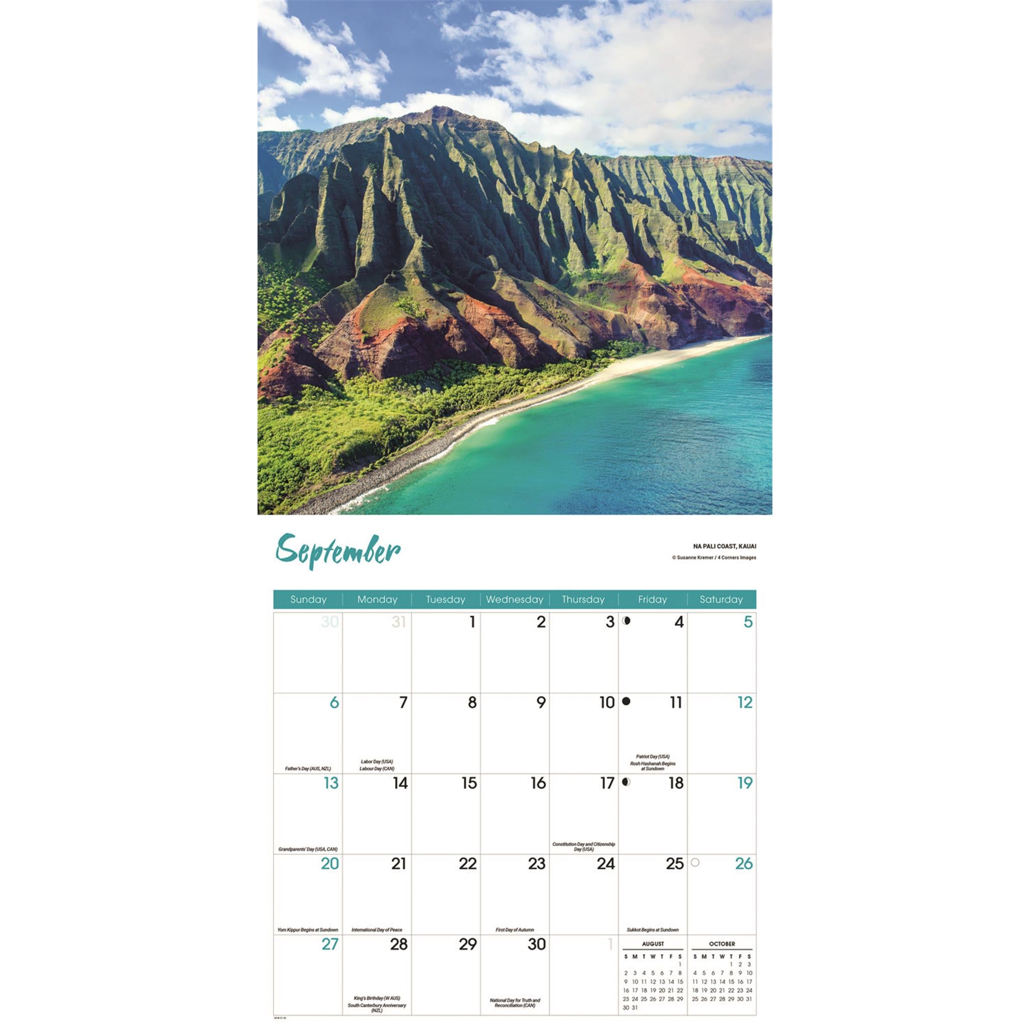 Hawaii Wall  2026 Calendar